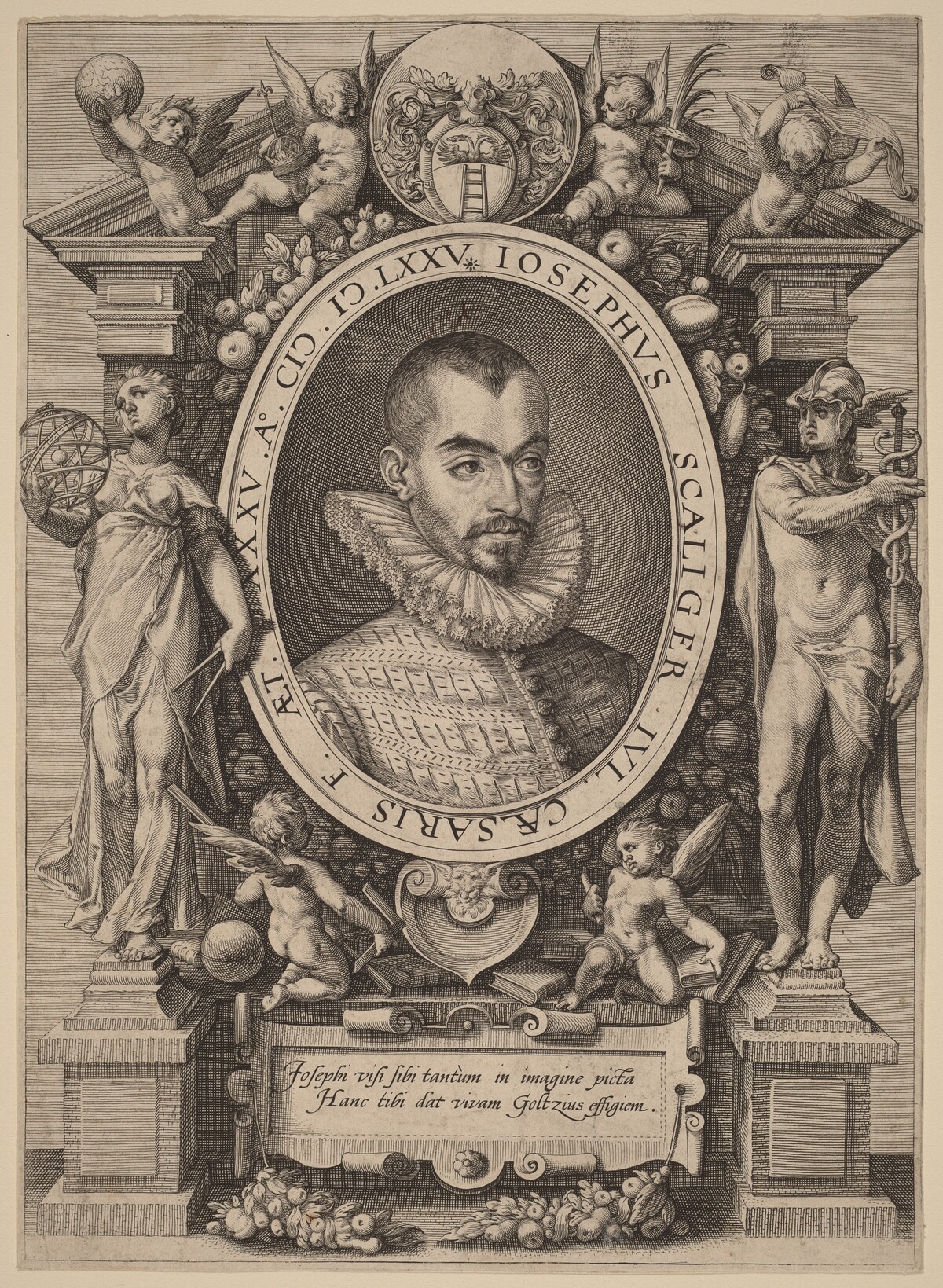 Josephus Justus Scaliger by Hendrik Goltzius