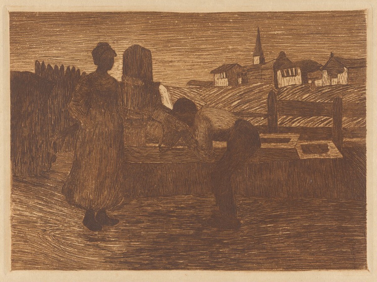 Love at the Fountain by Gottardo Segantini