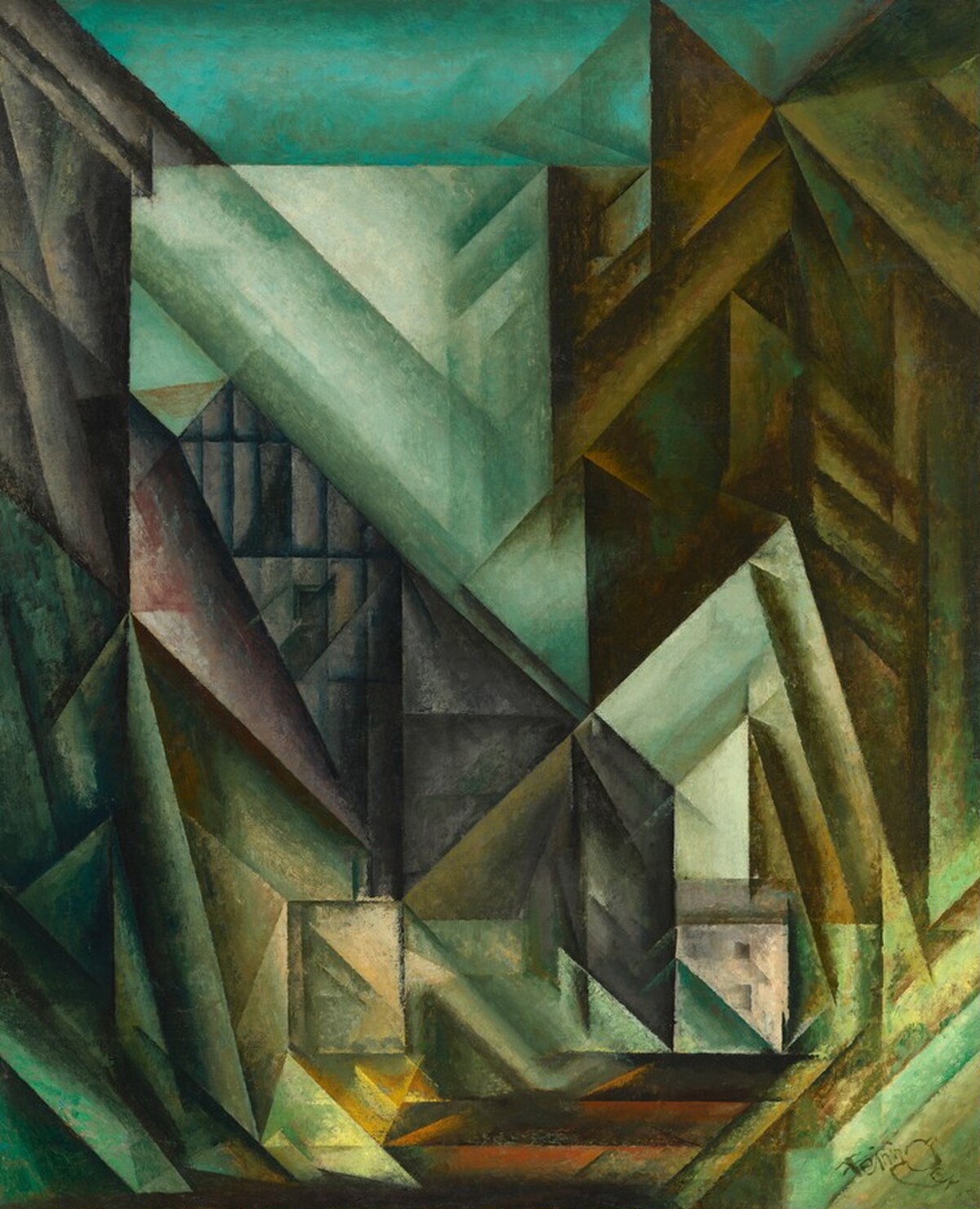 Street of Barns by Lyonel Feininger