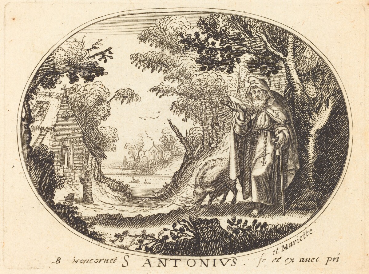 Saint Anthony by Balthasar Moncornet