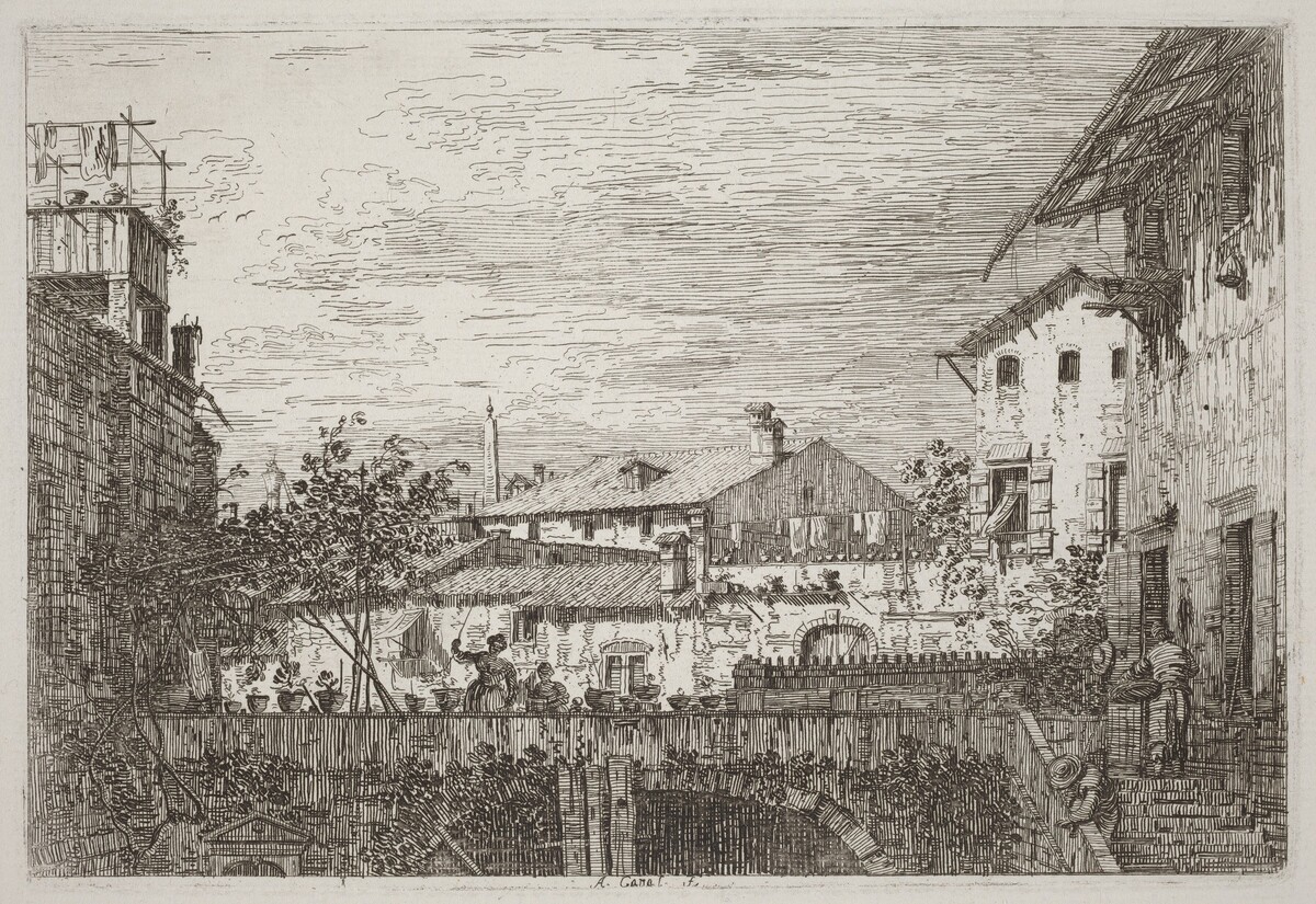 The Terrace [lower right] by Canaletto