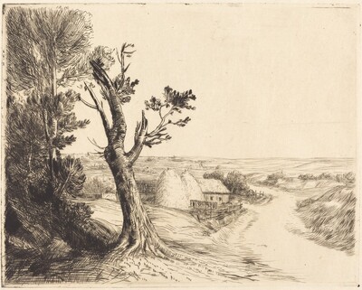 Landscape with Haystacks (Le paysage aux meules)
