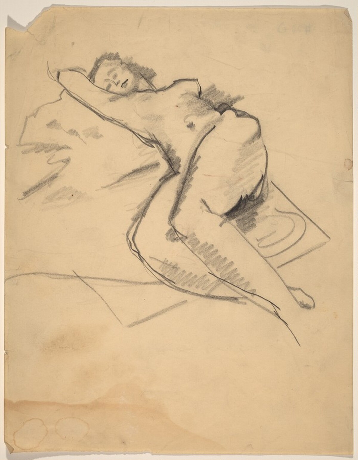 Nude Reclining on a Rug by Mark Rothko