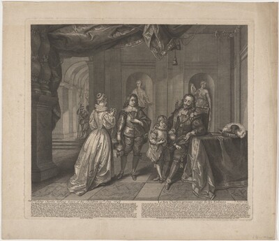 King Charles Taking Leave of His Children