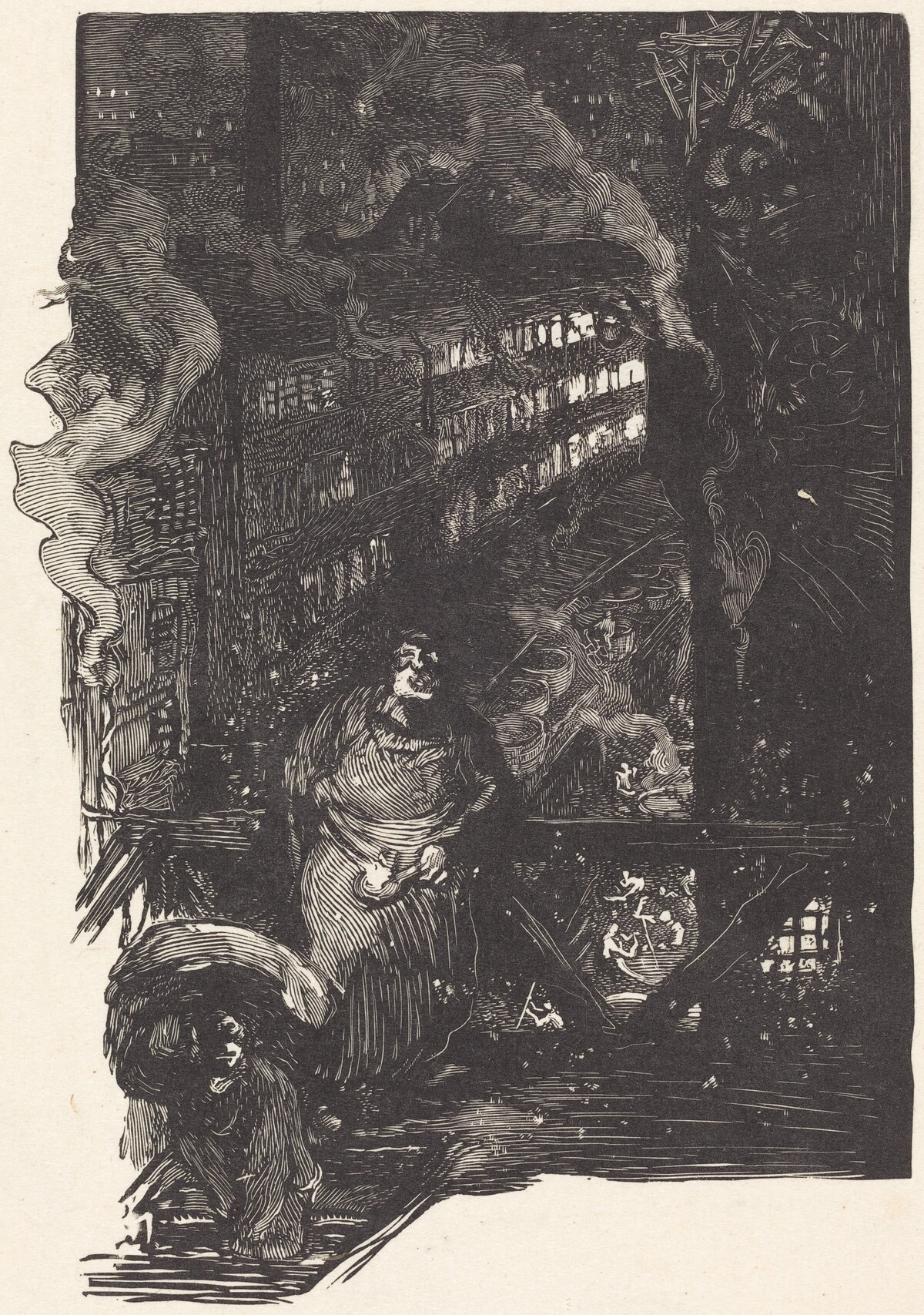 Atelier de magisserie aux Gobelins by Auguste Lepère
