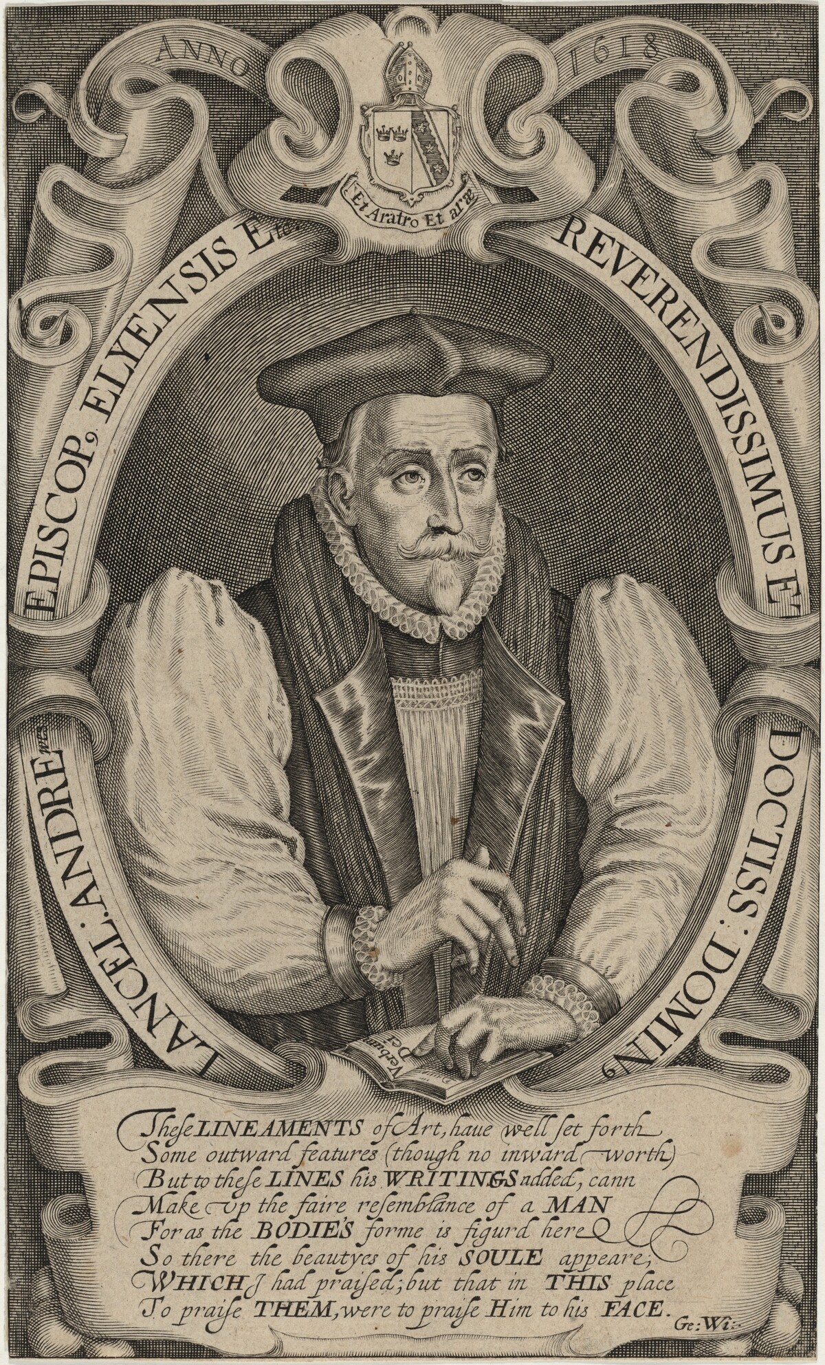 Lancelot Andrews, Bishop of Ely and Winchester by Simon de Passe