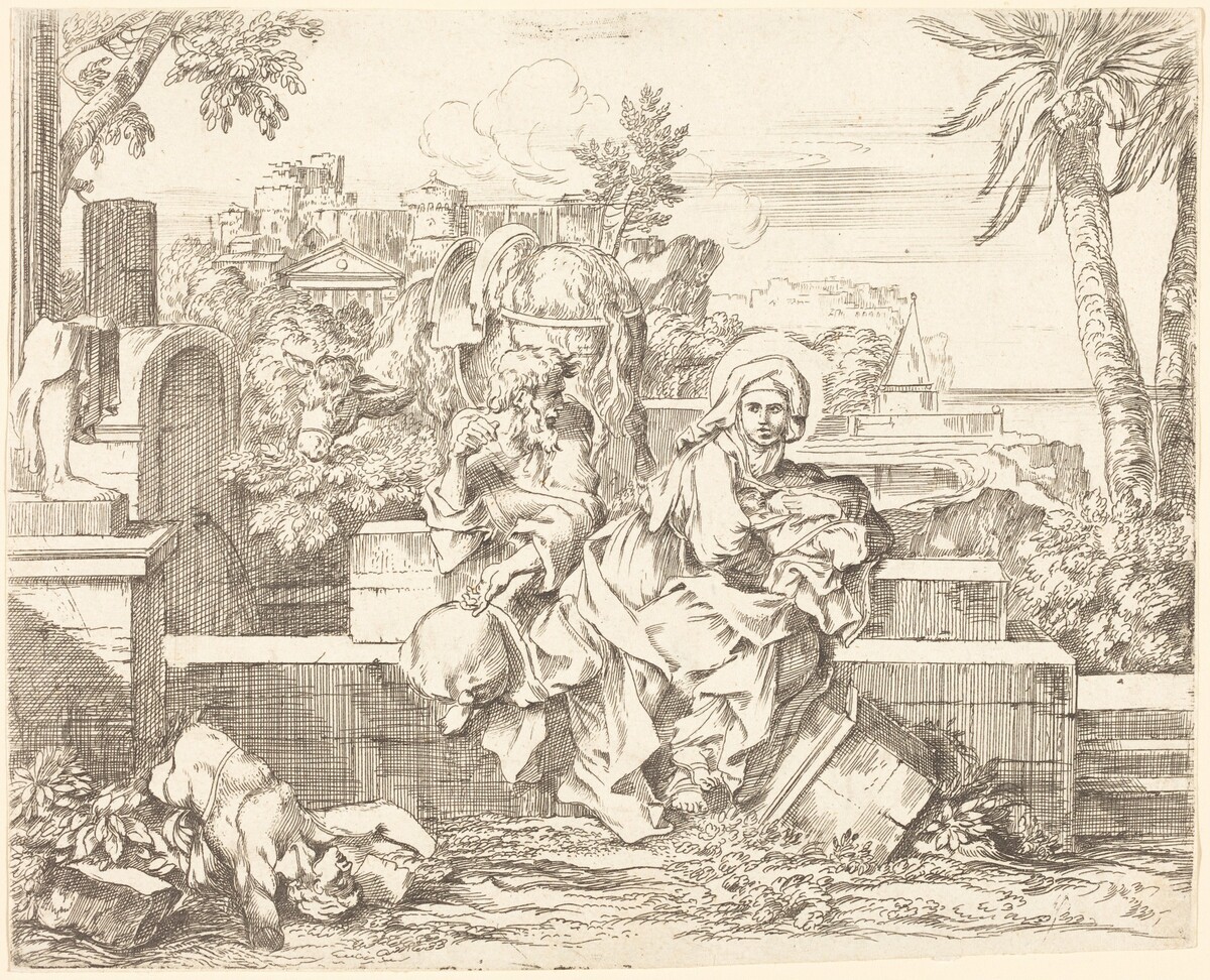 The Return from Egypt by Sébastien Bourdon