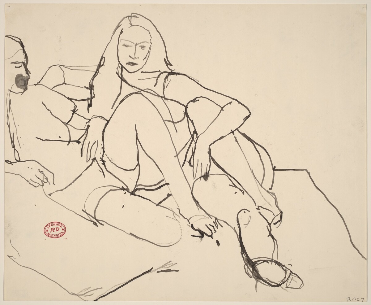 Untitled [two reclining women] by Richard Diebenkorn