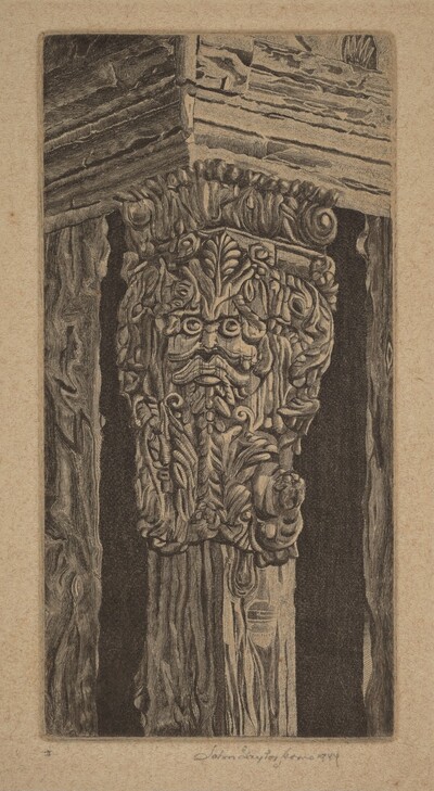 Corbel on Gate House, Stokesay Castle