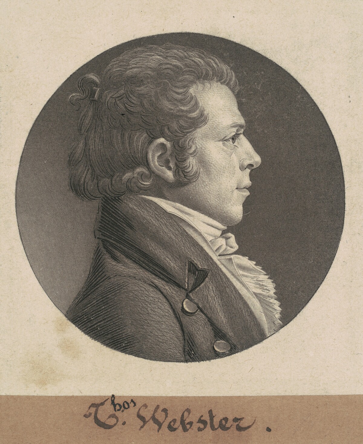 Nimrod Owings by Charles B. J. Févret de Saint-Mémin