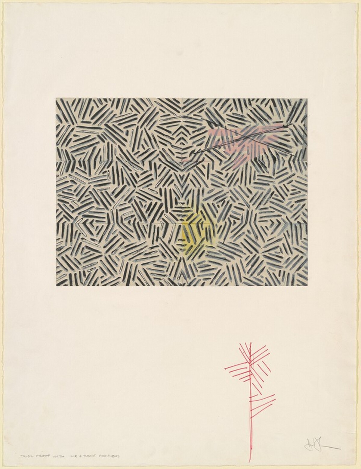 Corpse and Mirror [trial proof] by Jasper Johns