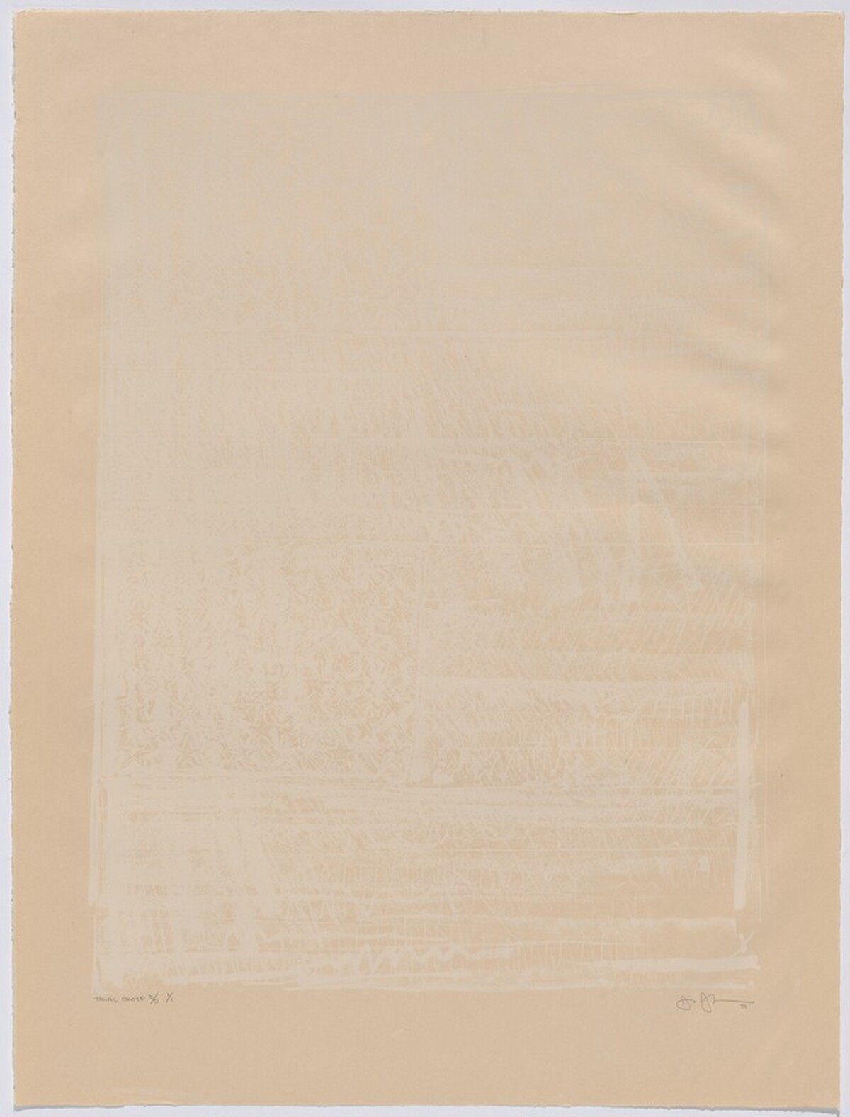 Two Flags [trial proof B] by Jasper Johns