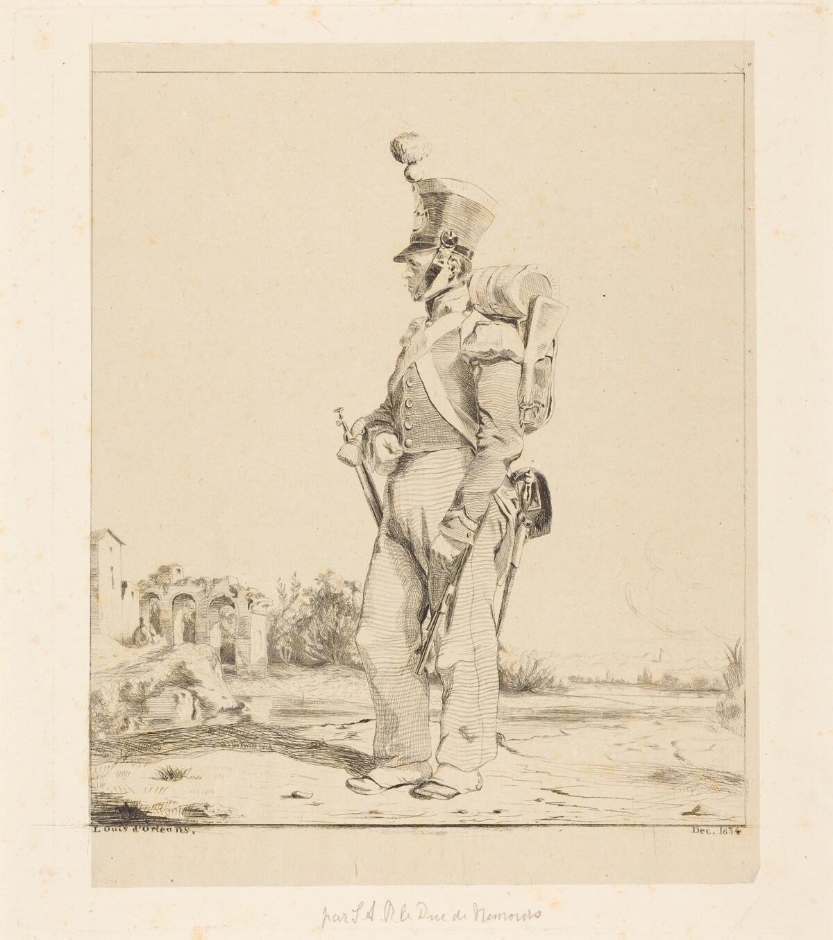 Infantryman by Louis d' Orléans, Duc de Nemours