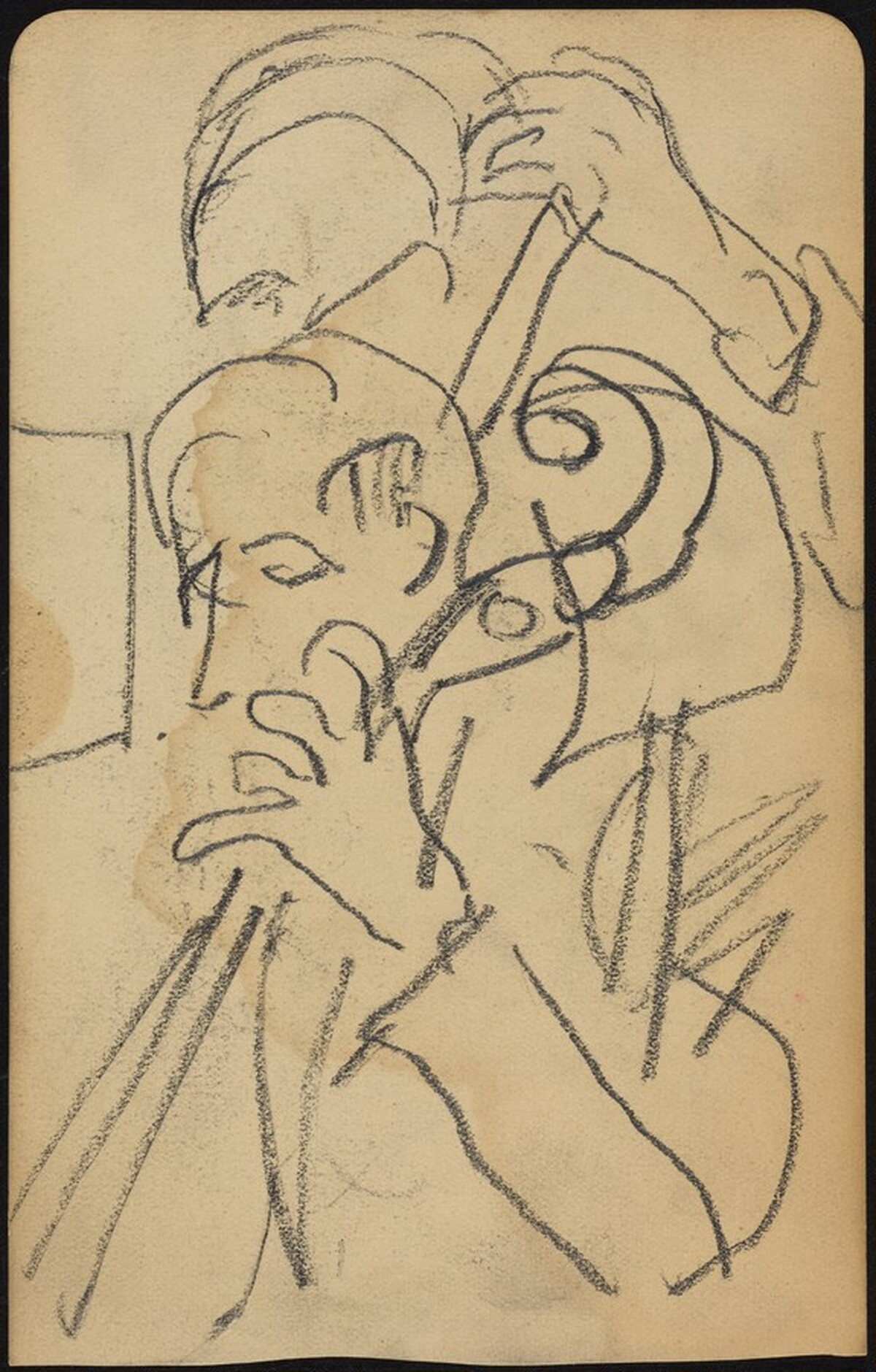 Two Bass Players by Max Beckmann