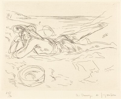 Suzanne on the Beach (Suzanne sur la plage)