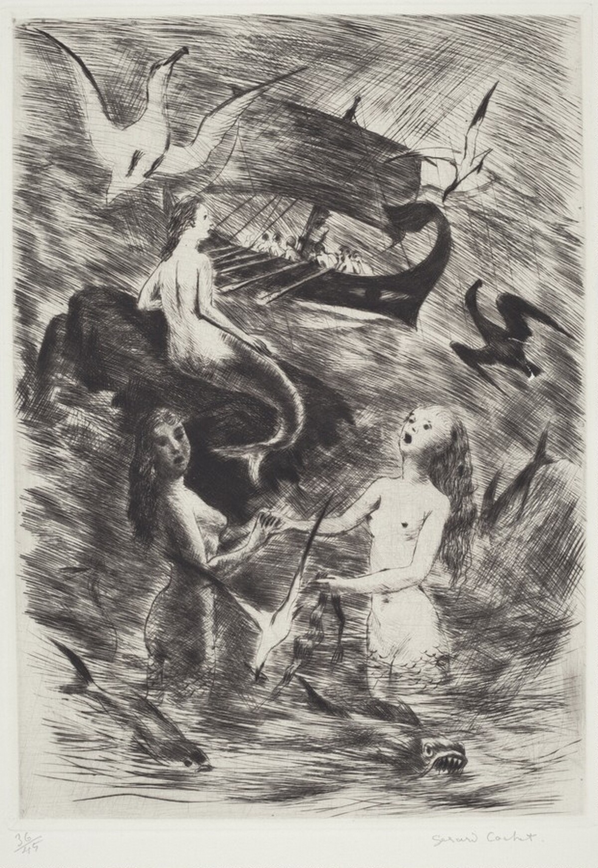 Untitled (Mermaids) by Gerard Cachet