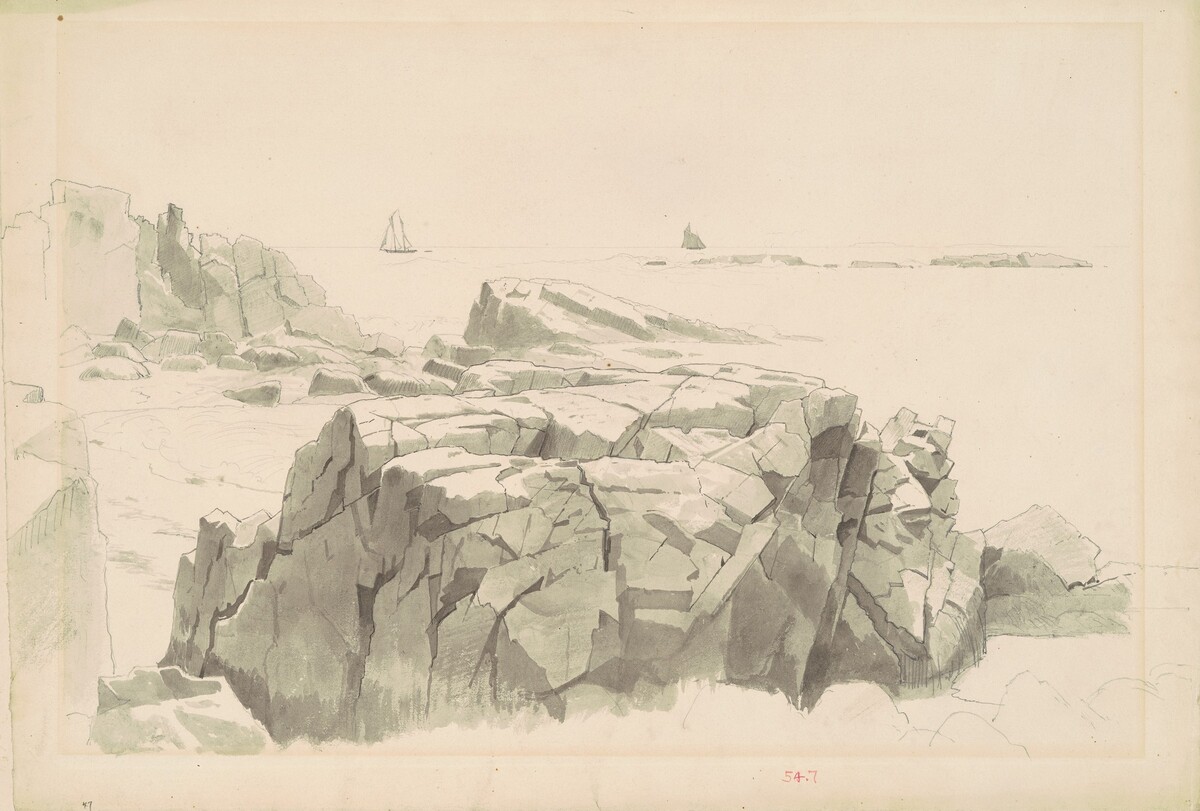 Shag Rocks, Nahant, Massachusetts by William Stanley Haseltine