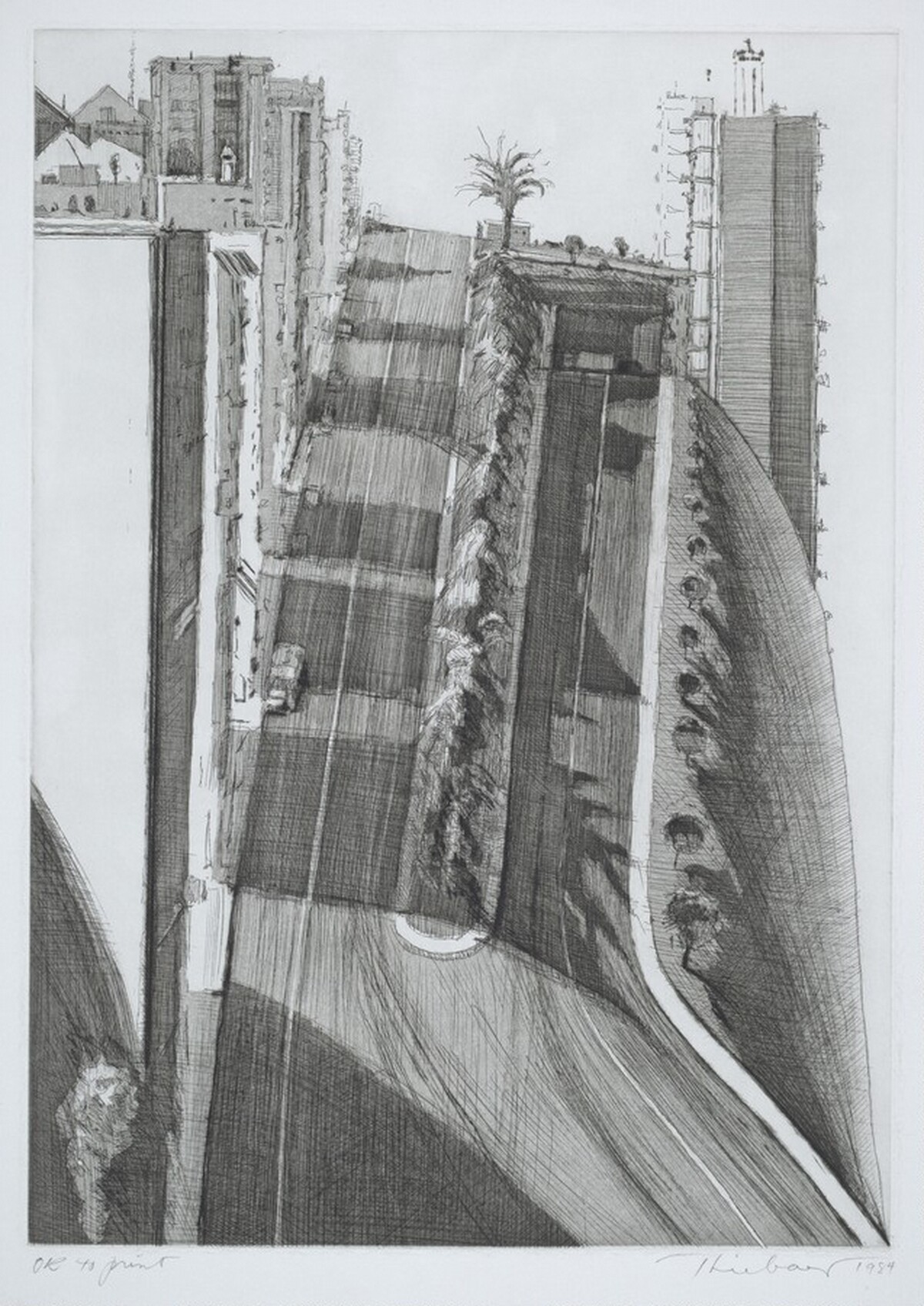 Neighborhood Ridge by Wayne Thiebaud