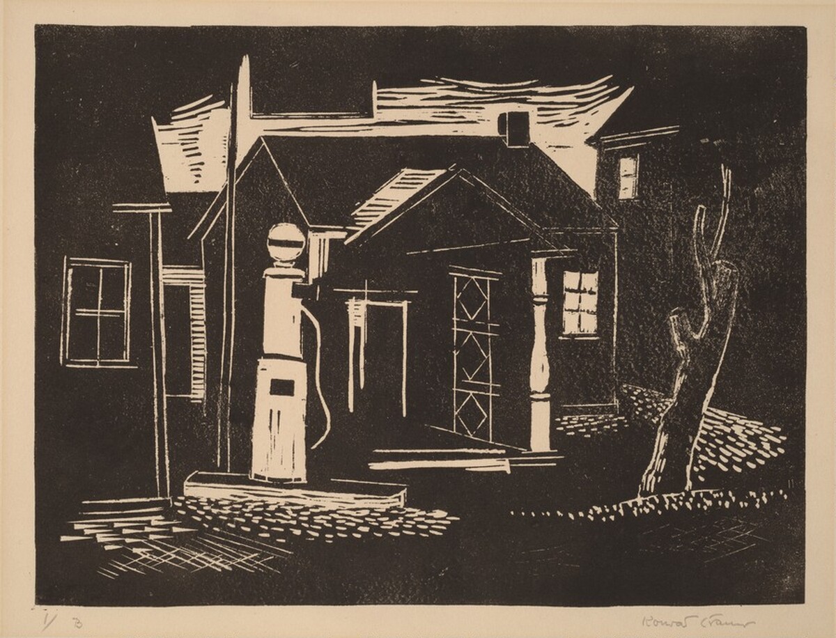 Untitled (Woodstock Gas Station) by Konrad Cramer