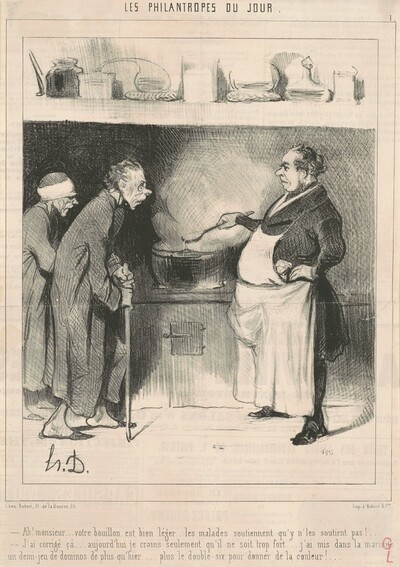 Ah! Monsieur ...votre bouillon est ...