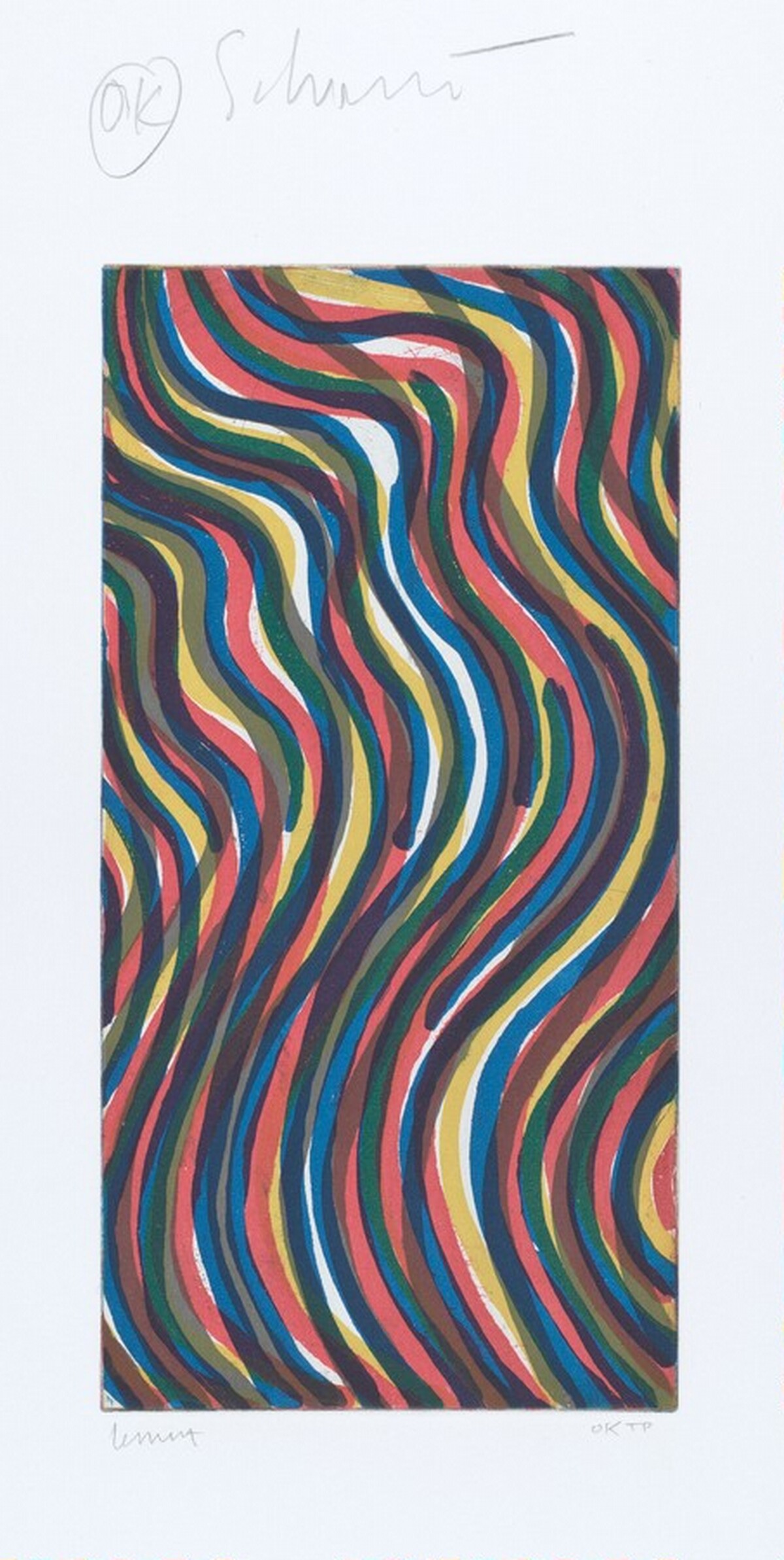 Curvy Brushstrokes (Small) by Sol LeWitt