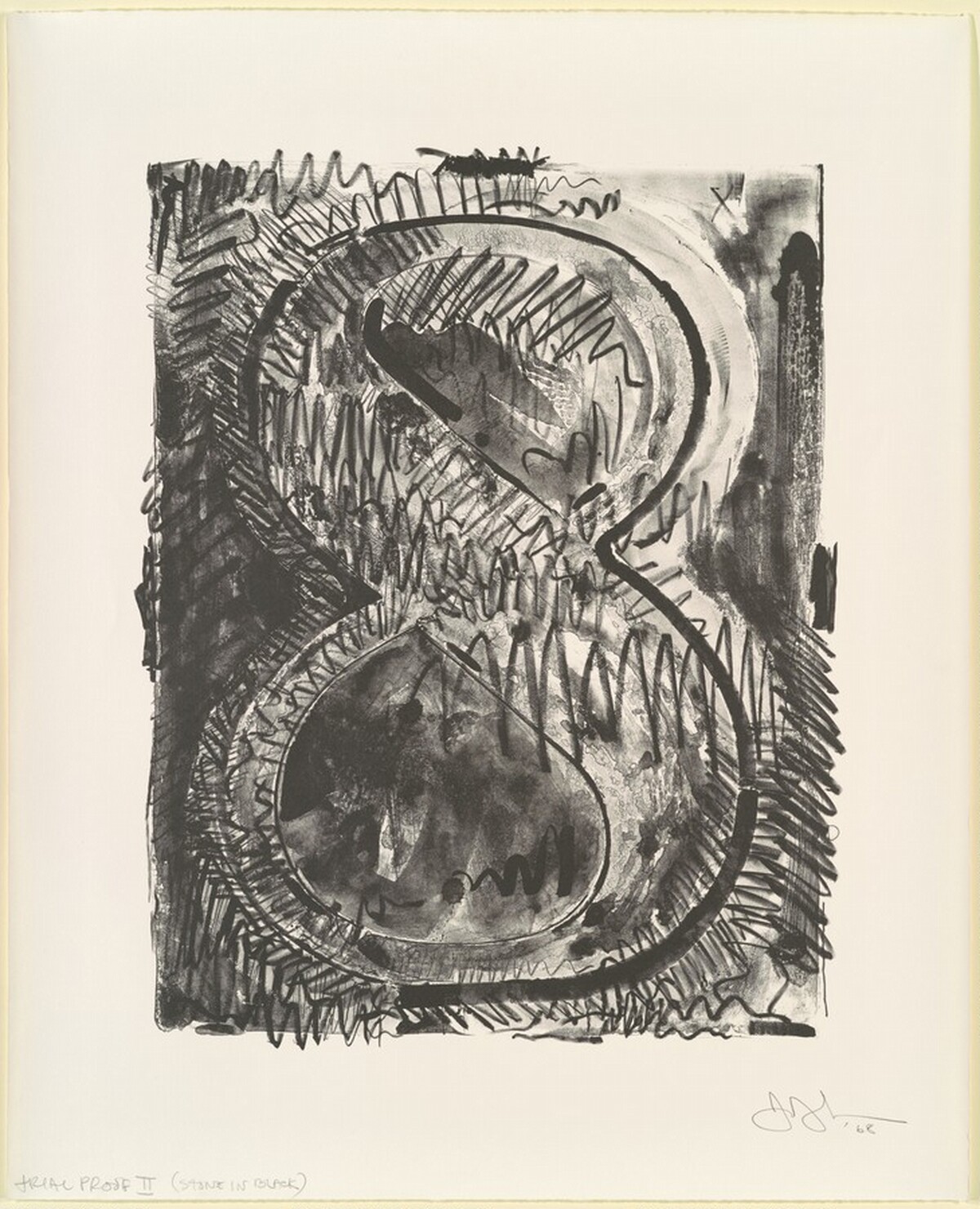 Figure 8 [trial proof 2] by Jasper Johns