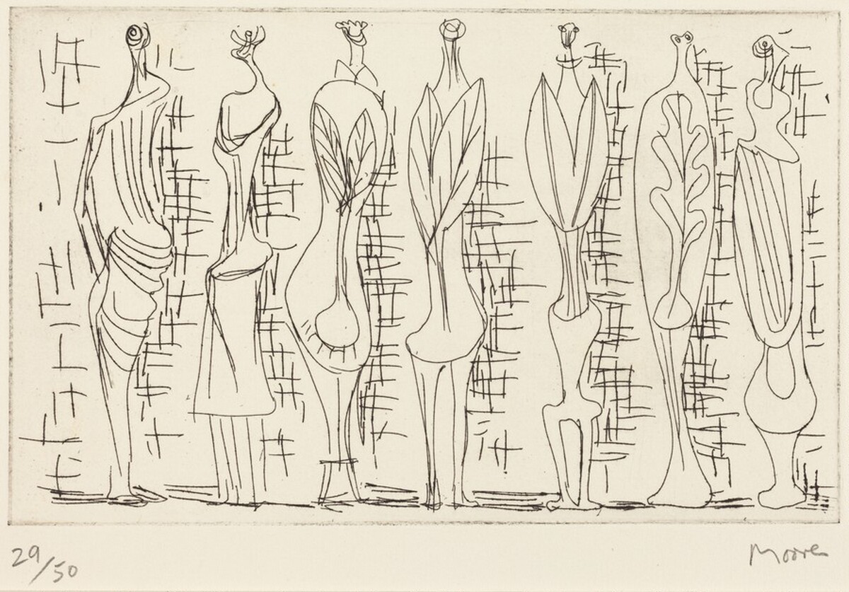 Standing Leaf Figures by Henry Moore