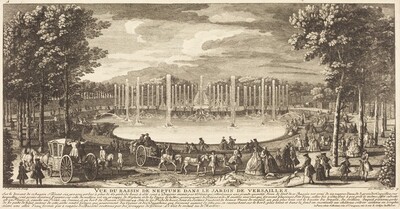Vue du Bassin de Neptune dans le Jardin de Versailles