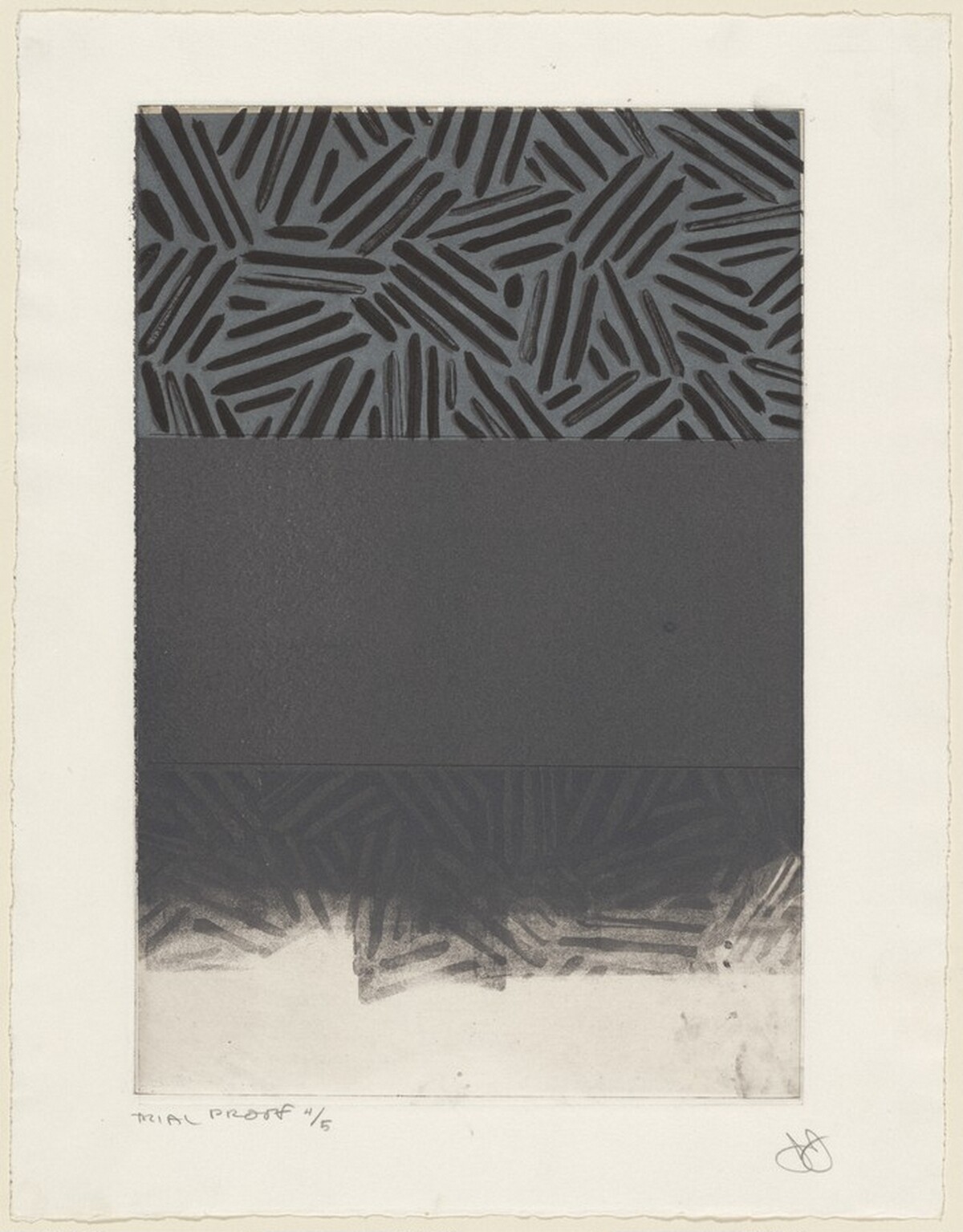Corpse and Mirror [trial proof 4] by Jasper Johns