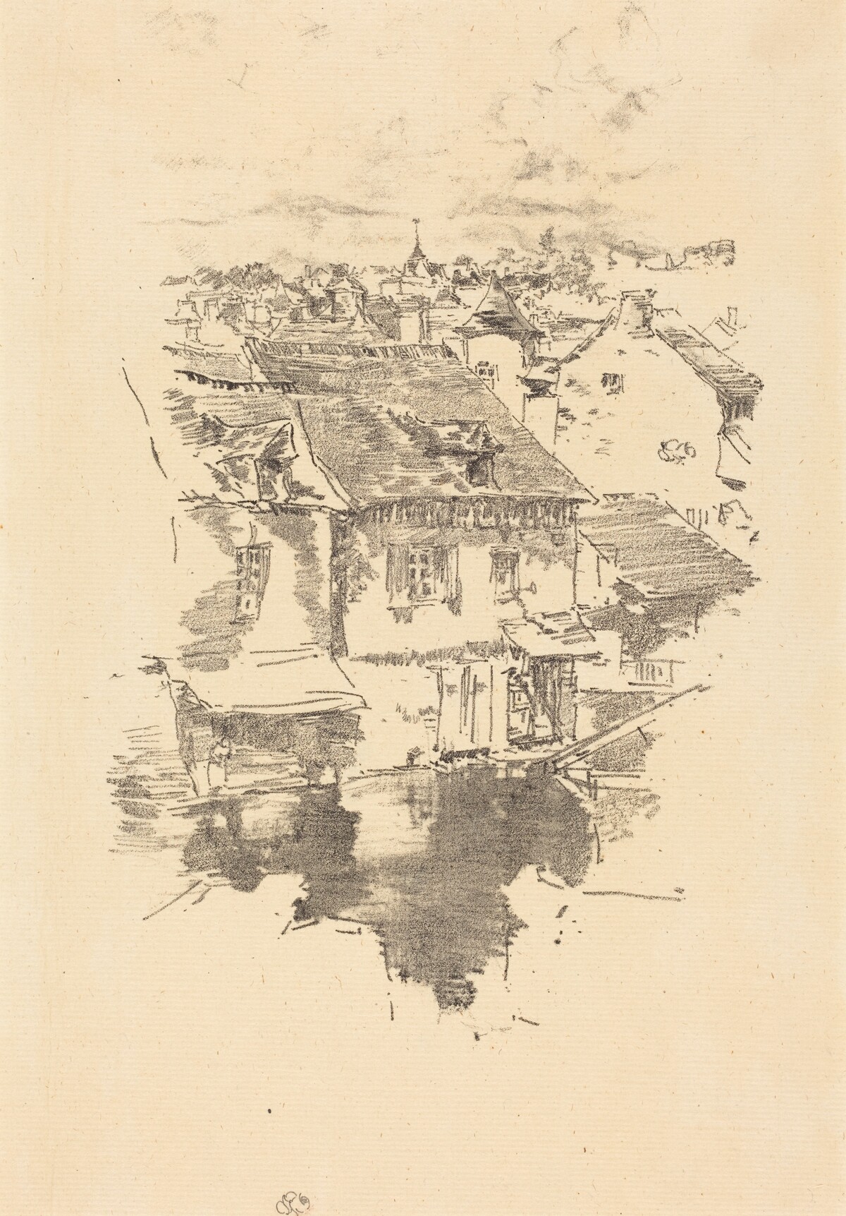 Vitré: The Canal by James McNeill Whistler