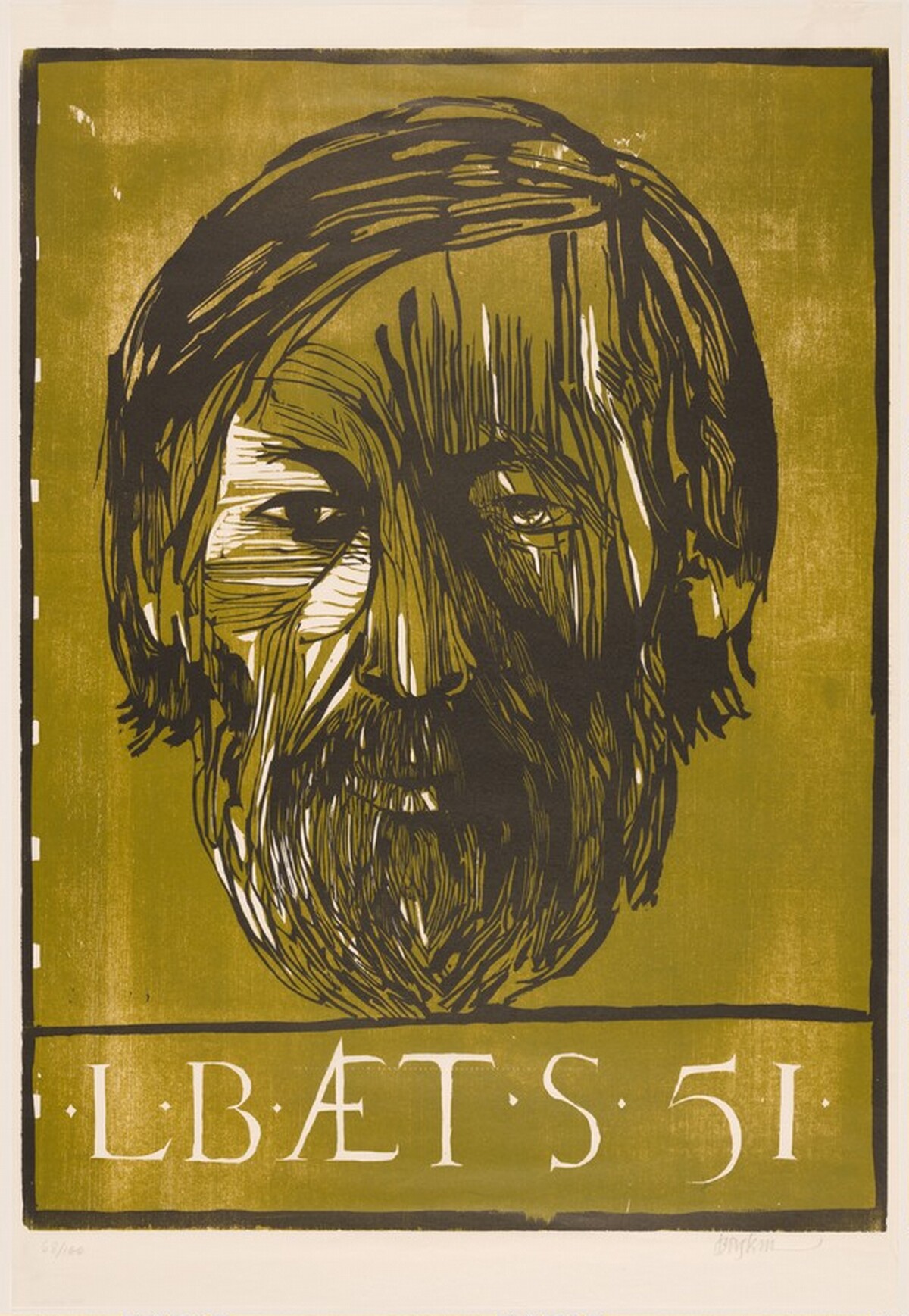 Leonard Baskin at 51 by Leonard Baskin