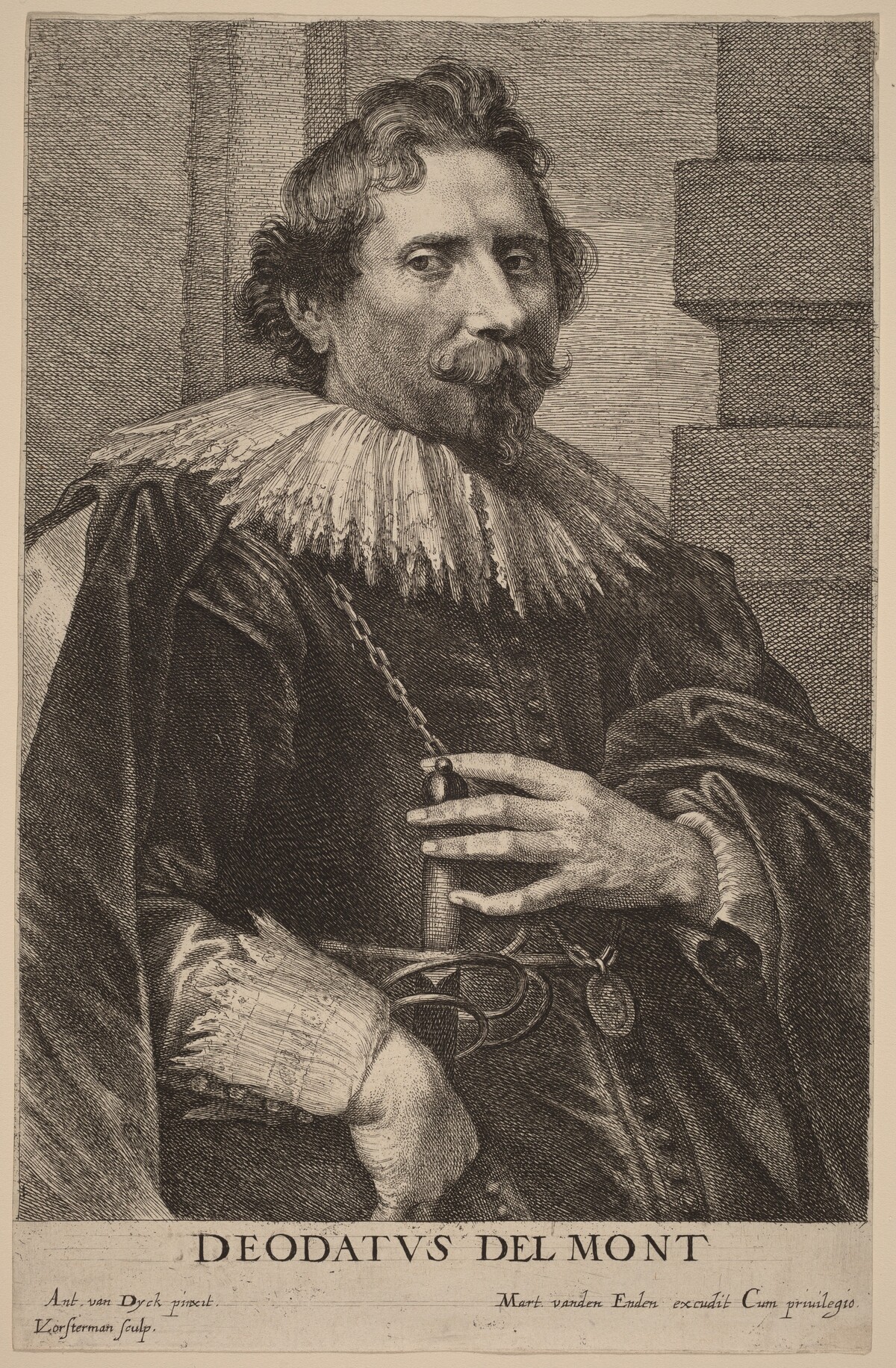 Deodat Delmont by Lucas Emil Vorsterman after Sir Anthony van Dyck
