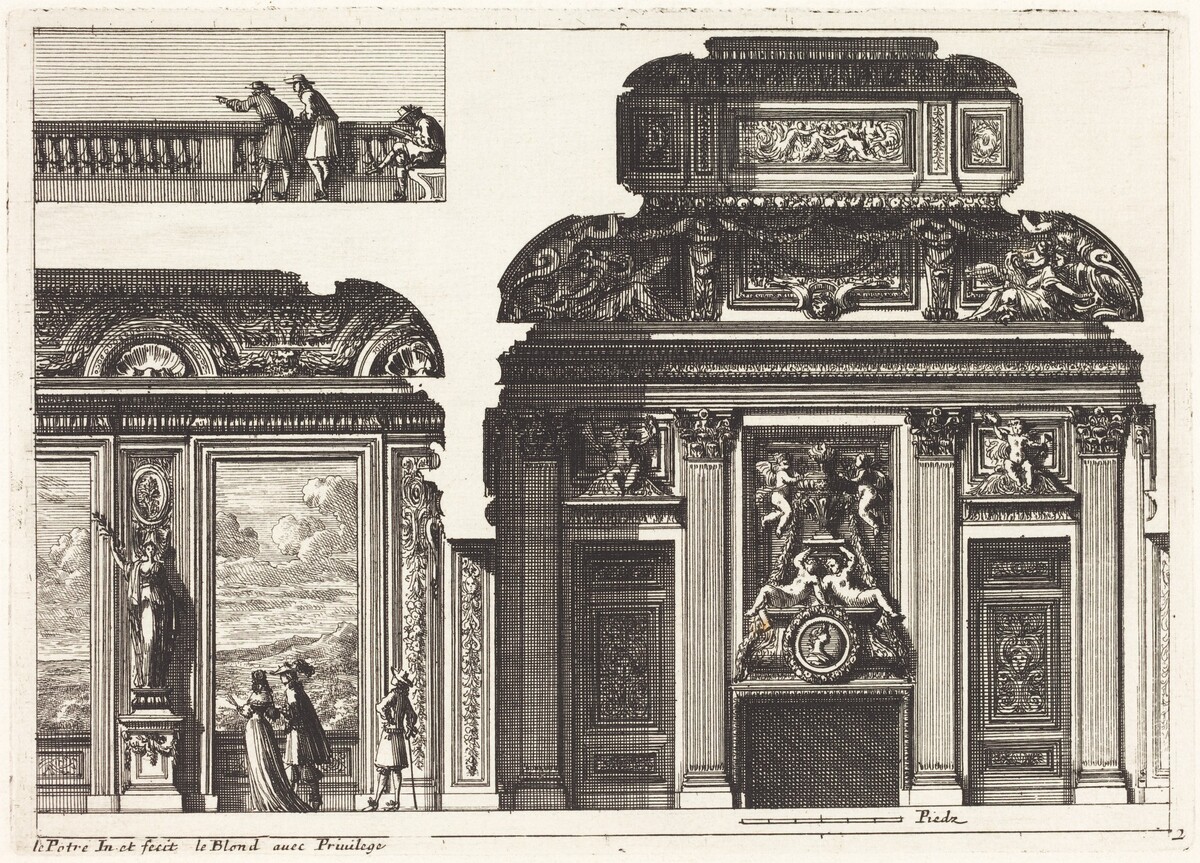Fireplaces and Other Interior Decorations by Jean Lepautre