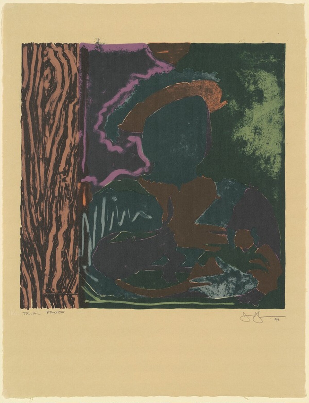 After Holbein [trial proof] by Jasper Johns