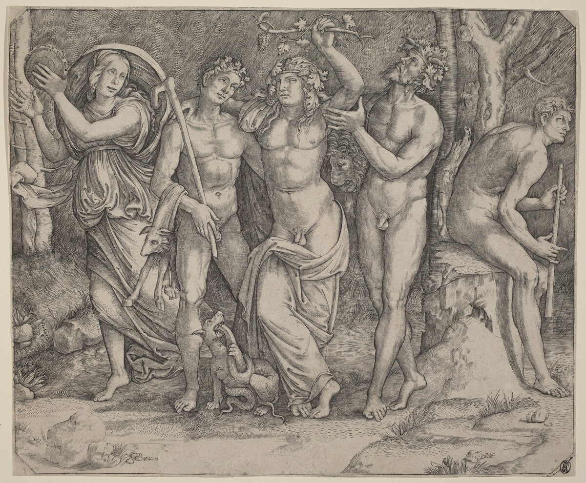 Bacchus and His Attendants by Jacopo Francia