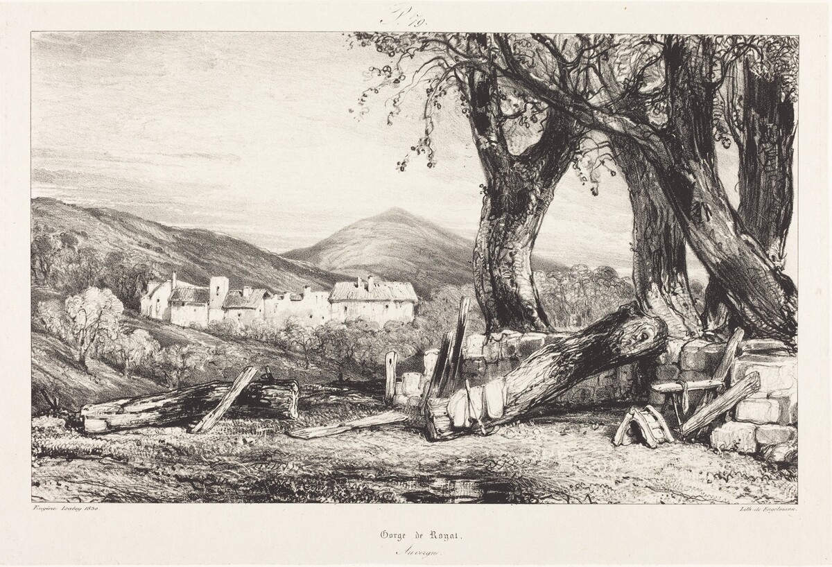 Gorge de Royat, Auvergne by Eugène Isabey