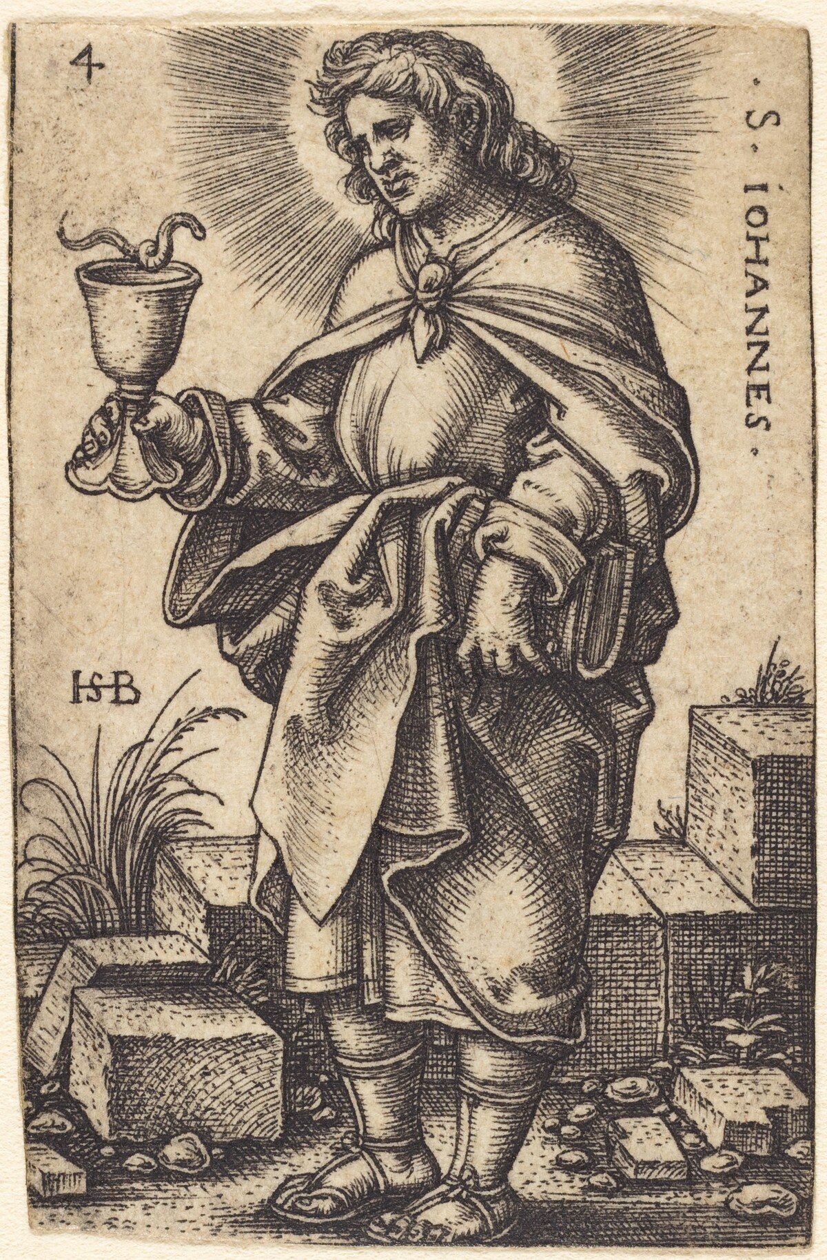 Saint John by Sebald Beham