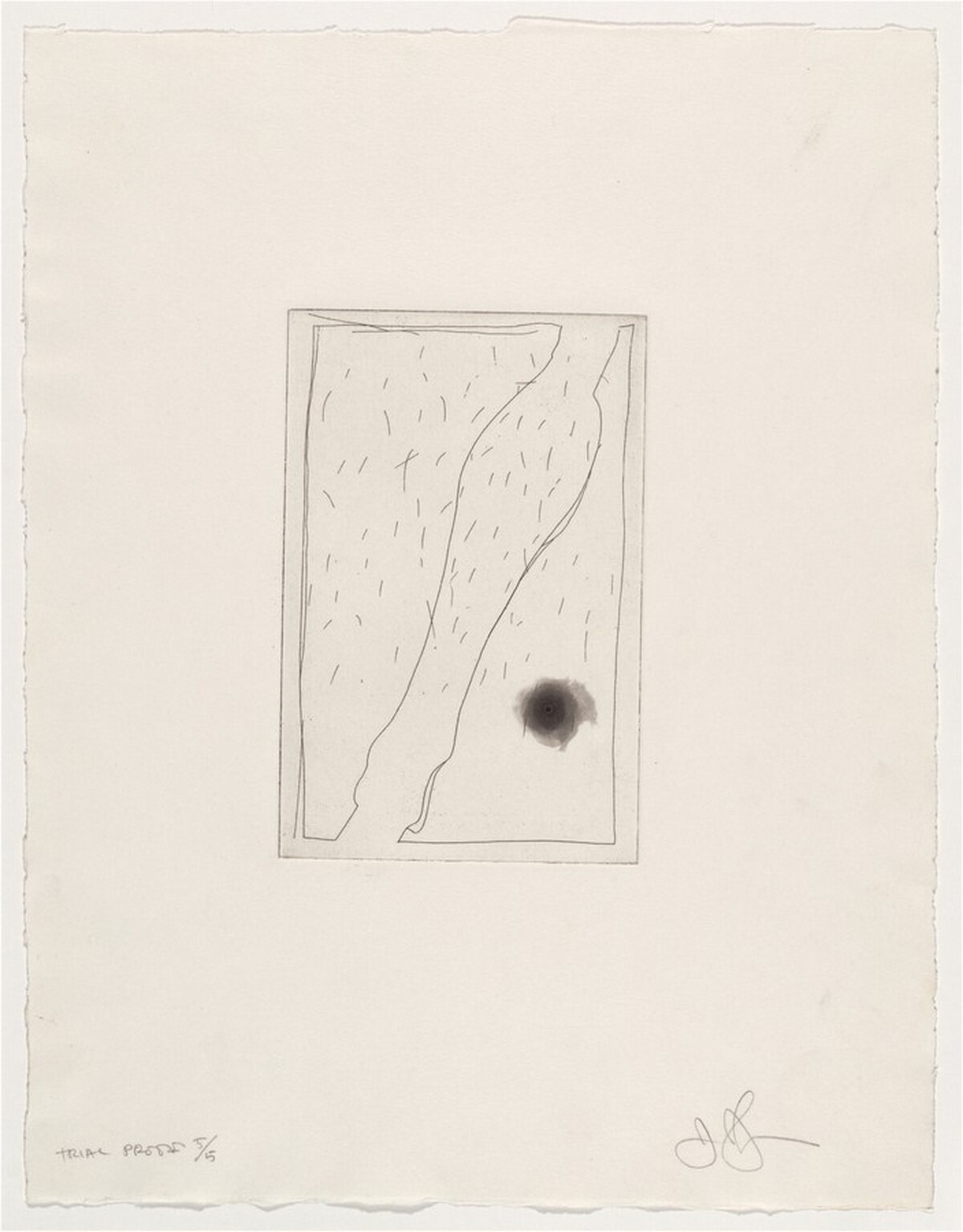 Leg (a) [trial proof 5] by Jasper Johns