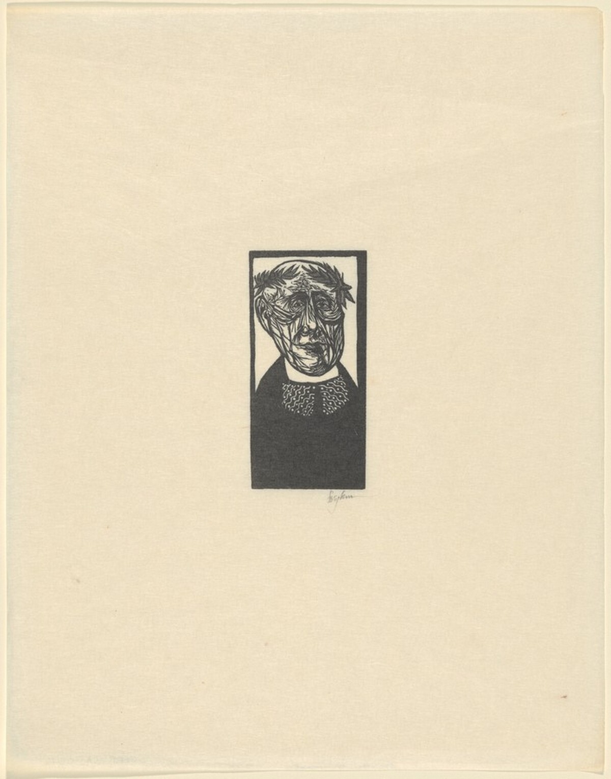 Imaginary Portrait of John Skelton by Leonard Baskin