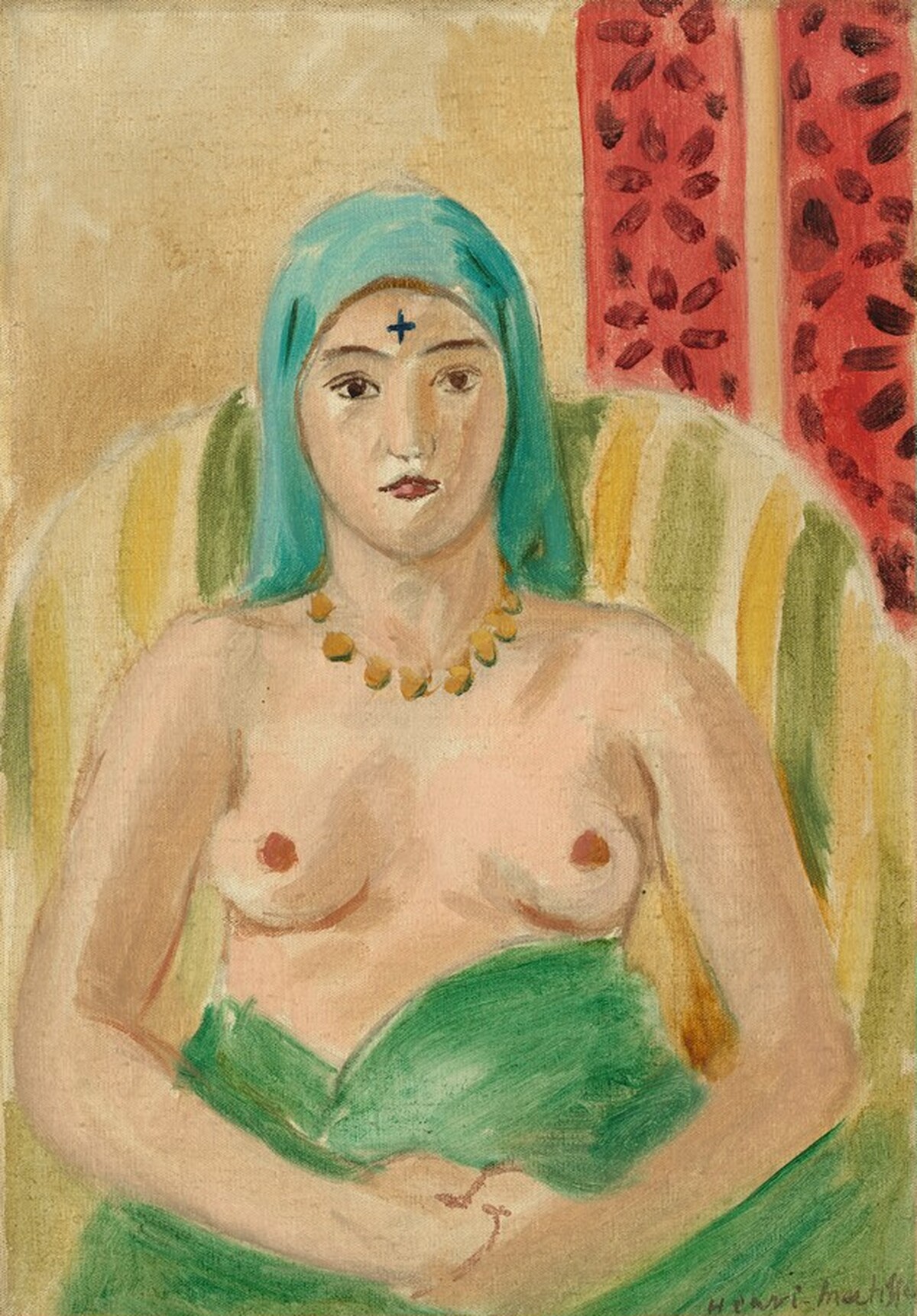 Odalisque, Half-Length--The Tattoo by Henri Matisse