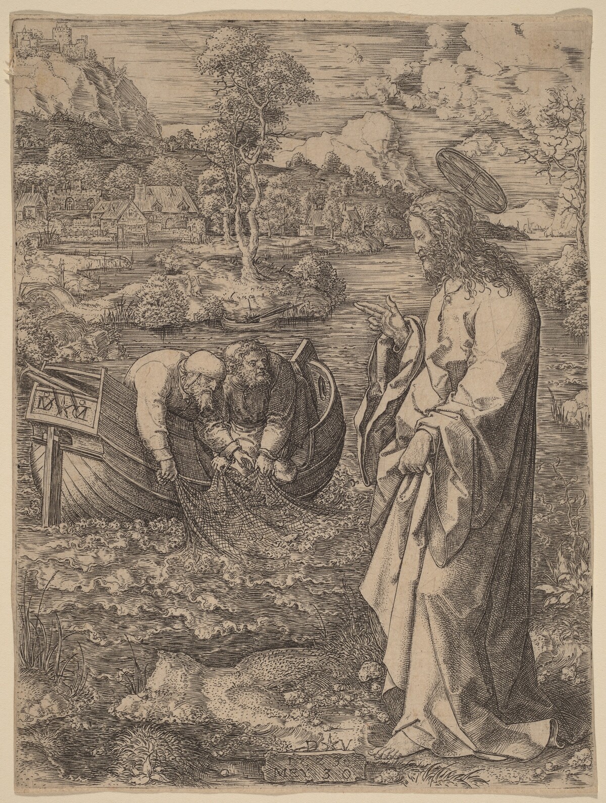 Christ Summoning Peter by Dirk Jacobsz Vellert
