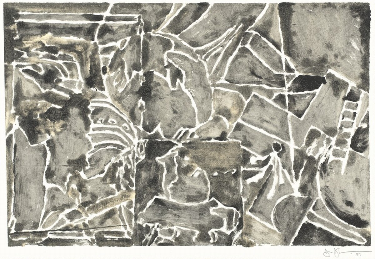 Untitled [monotype] by Jasper Johns