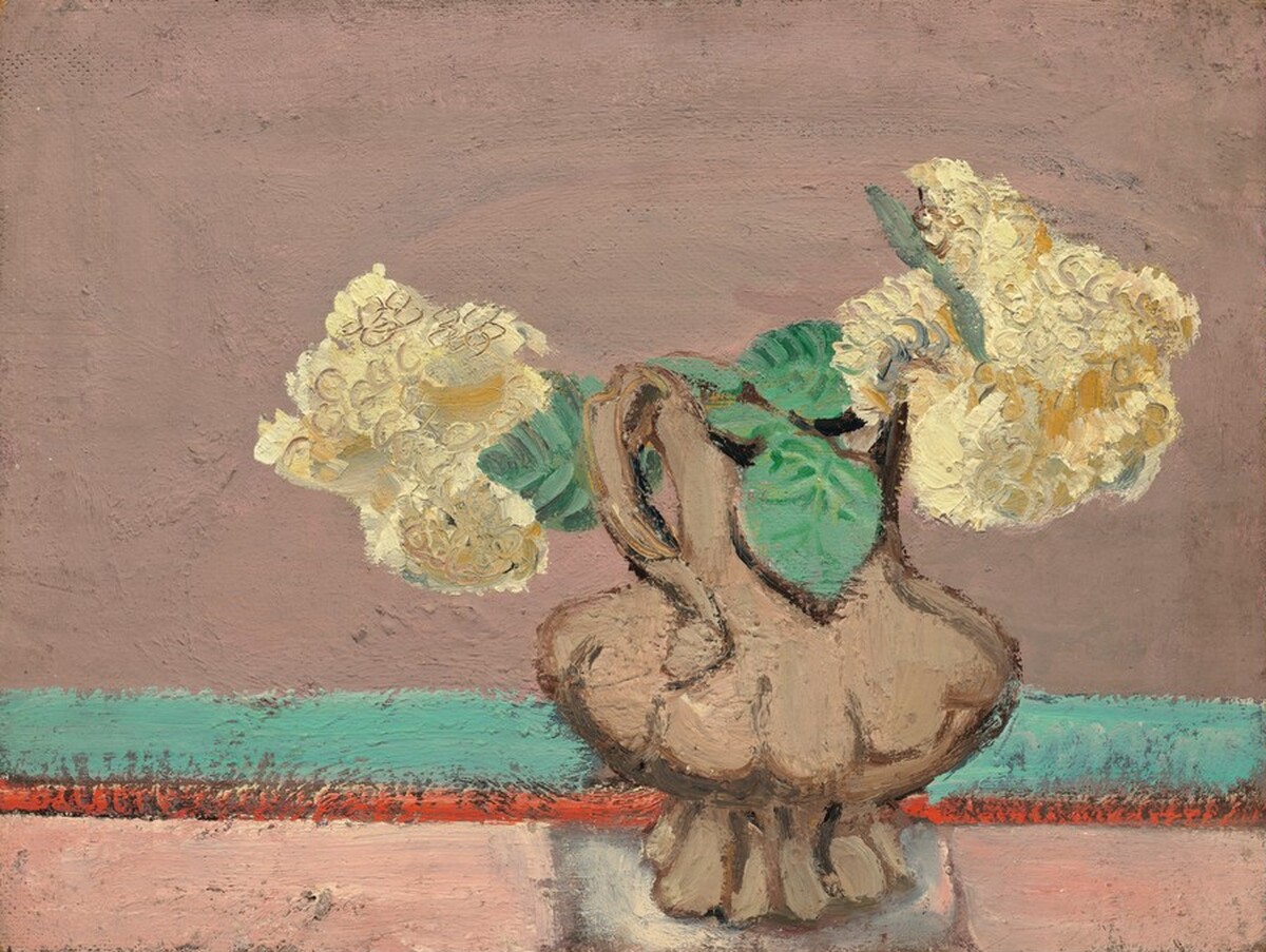 Untitled (vase of flowers) [obverse] by Mark Rothko
