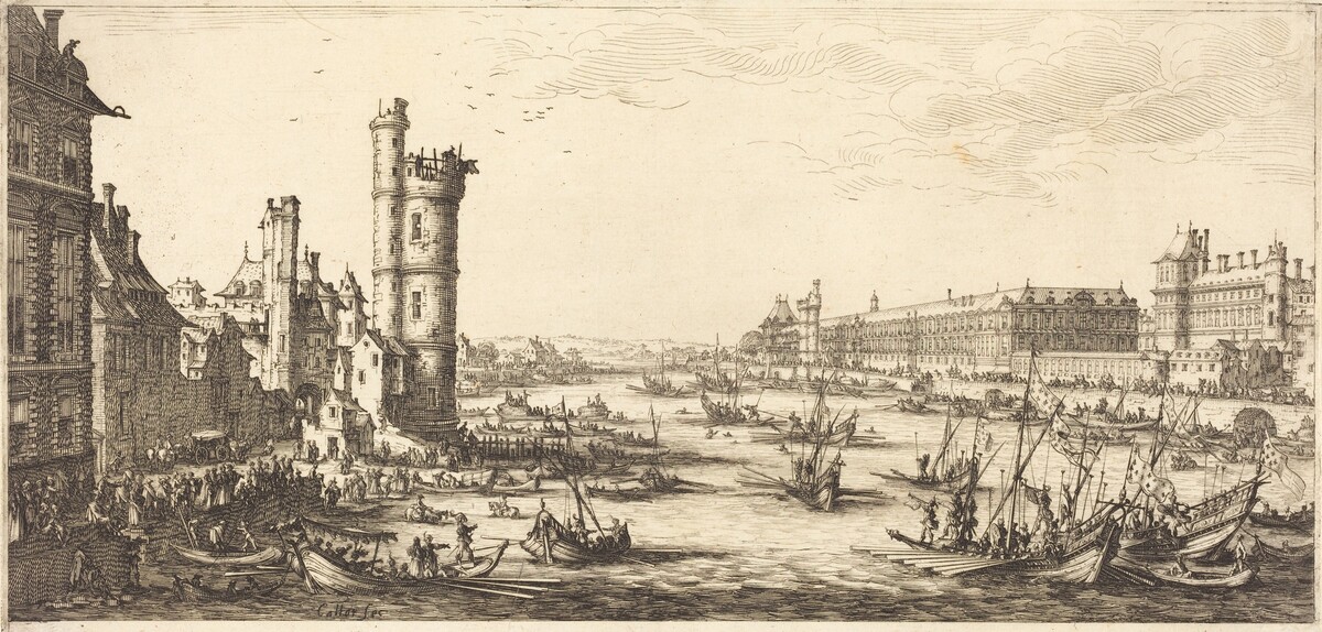 View of the Louvre by Jacques Callot