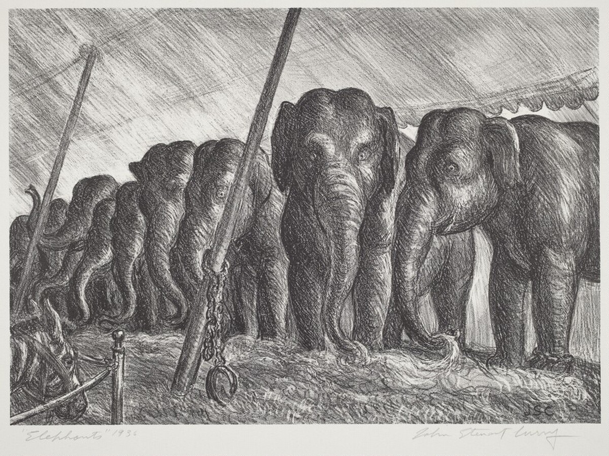 Elephants by John Steuart Curry