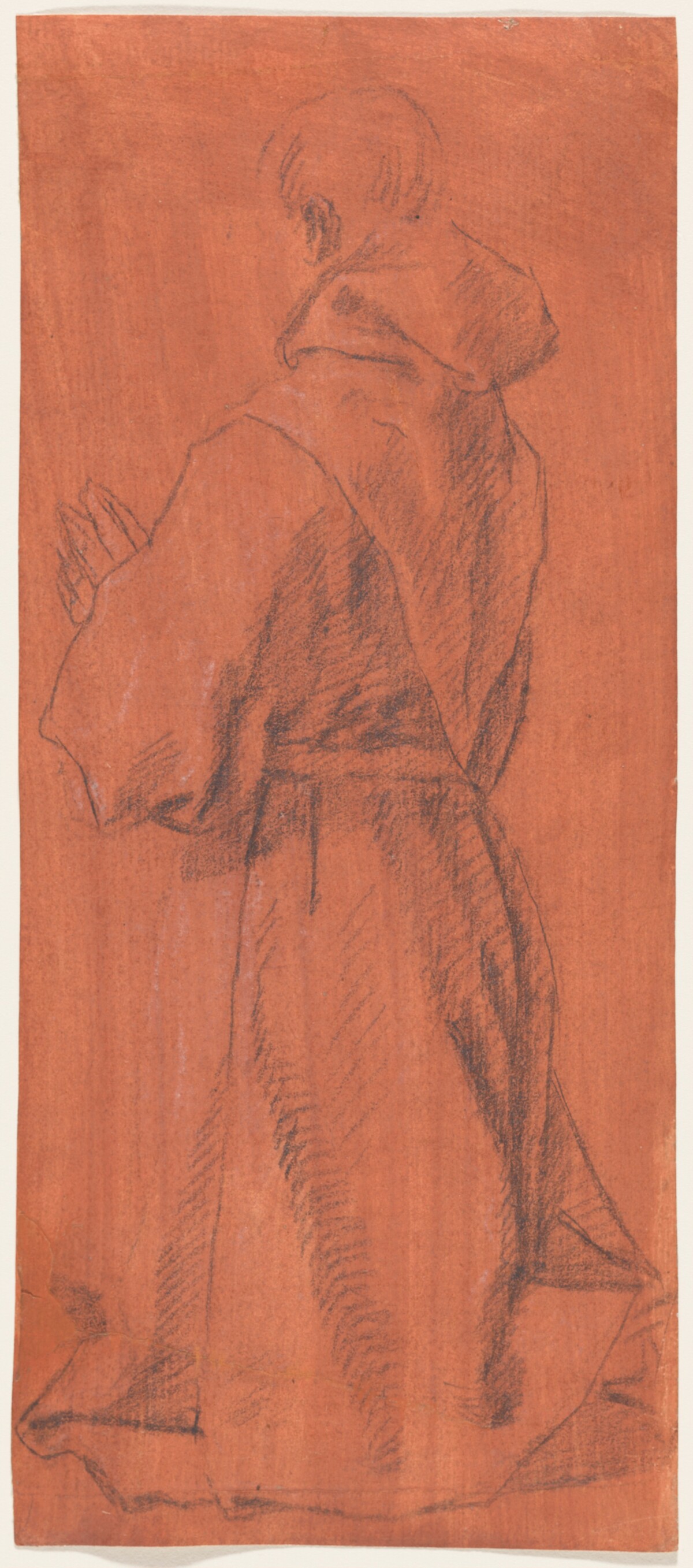 A Kneeling Friar in Prayer by Lazzaro Tavarone