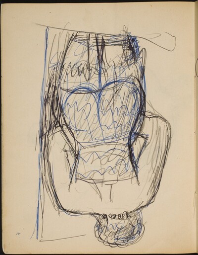Frau in Wäsche in Rückenansicht (Nude from Behind) [p. 20]