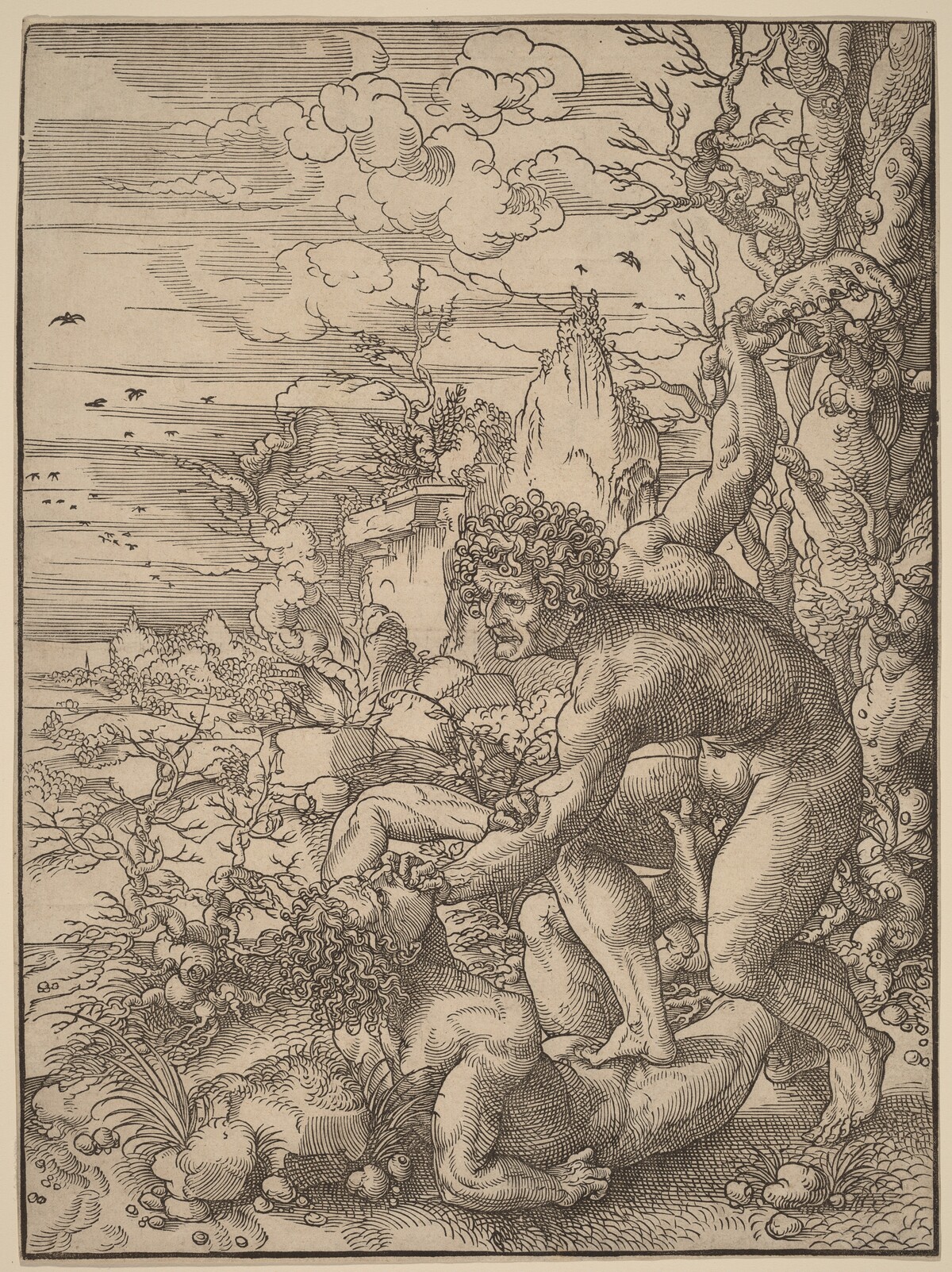 Cain Killing Abel by Jan Gossaert