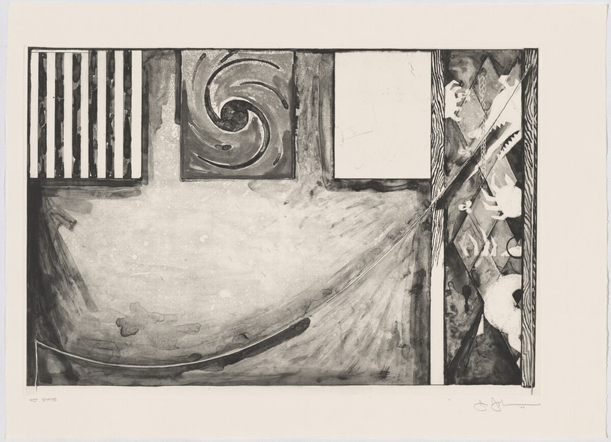 Untitled [state proof of 4th state] by Jasper Johns