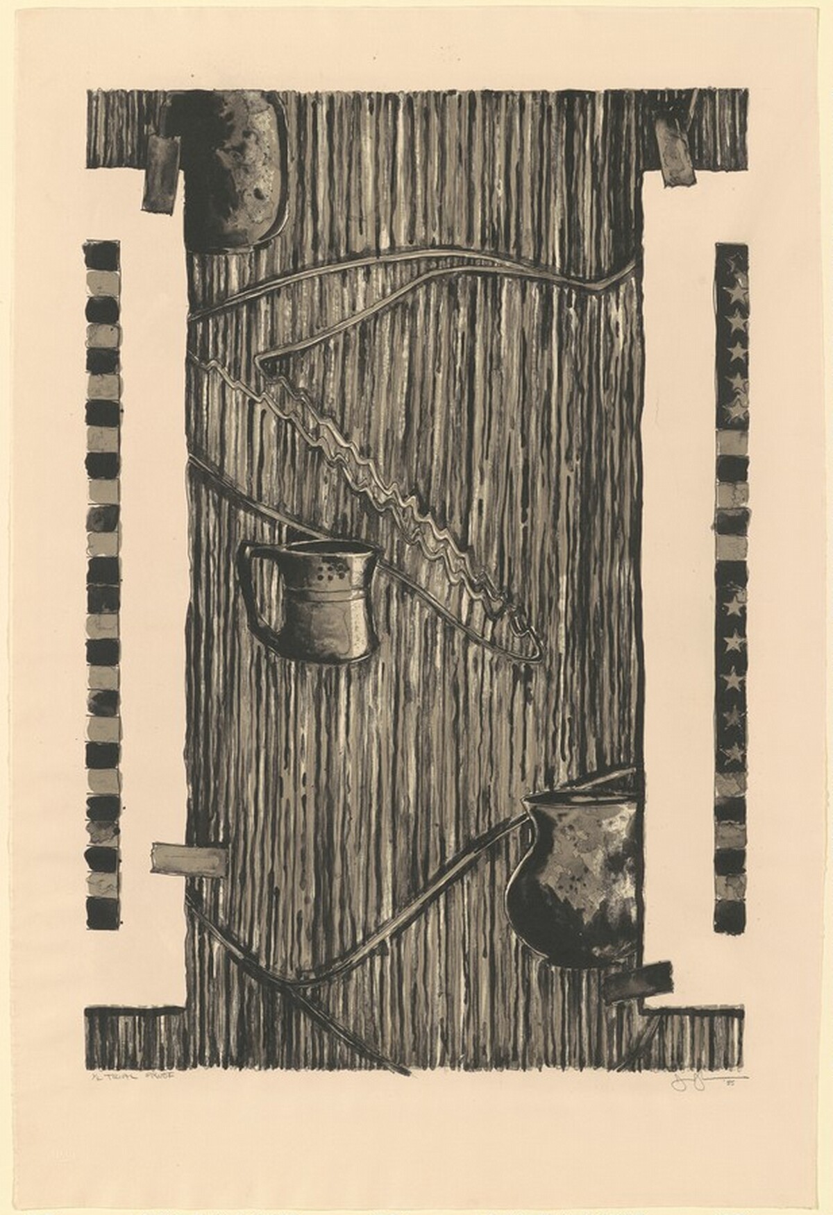 Ventriloquist [trial proof] by Jasper Johns
